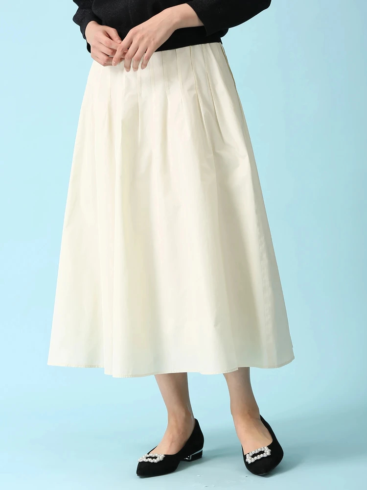 シルク シャンブレータフタ スカート ｜ MORABITO SPELL（モラビト  