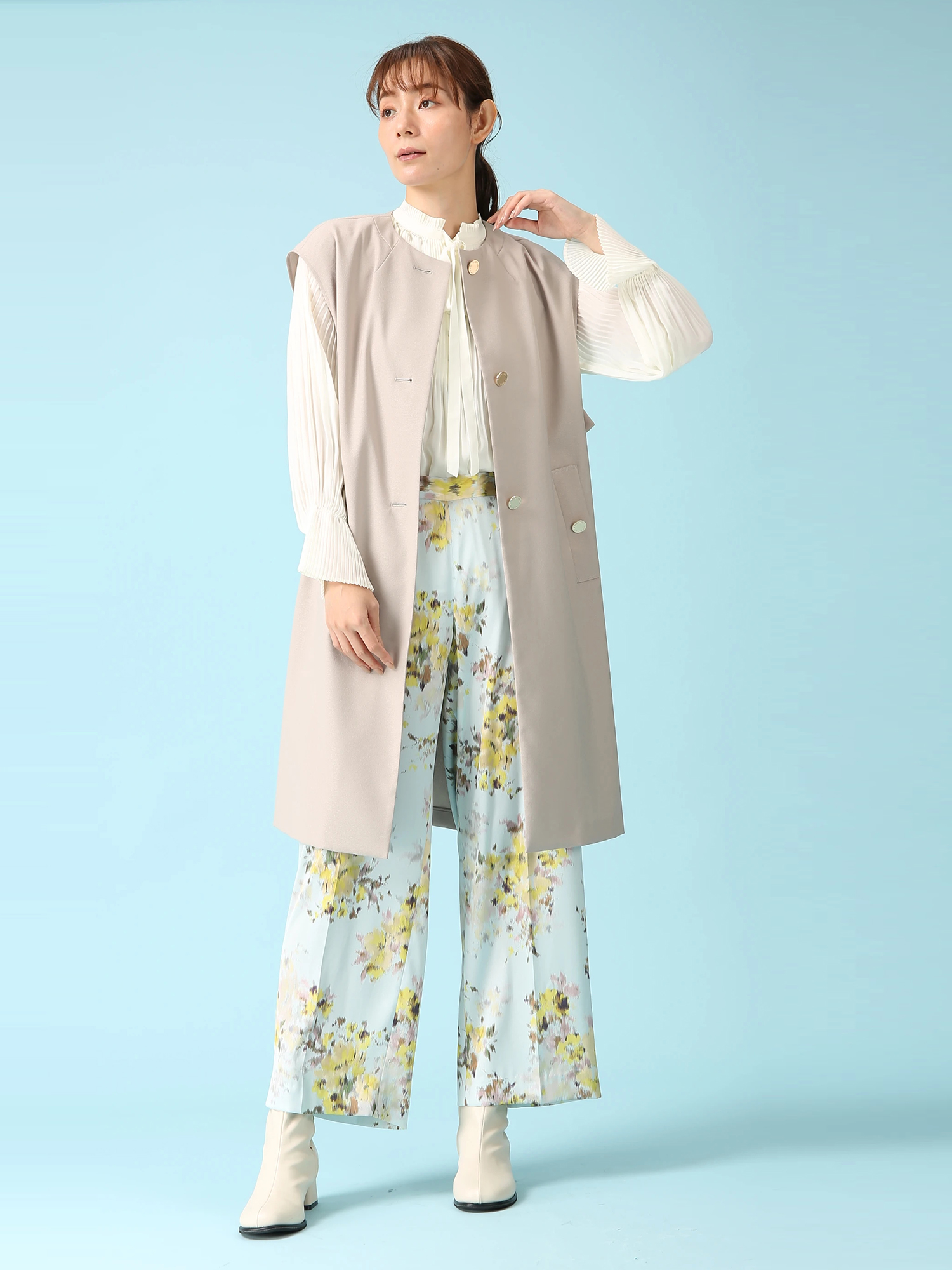 MORABITO SPELL モラビトスペル　ジレ ツイーディー カシミヤ ジレ ベスト ｜ MORABITO SPELL