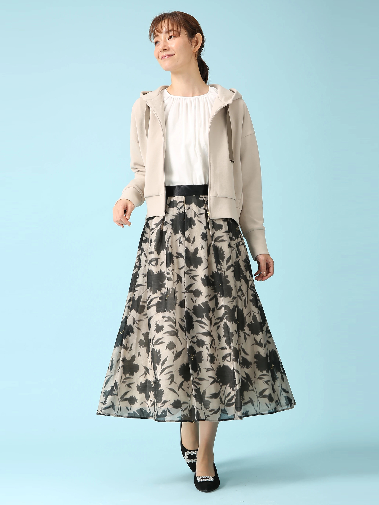 SALE 7/31(木)で終了】 アティラン フラワー スカート