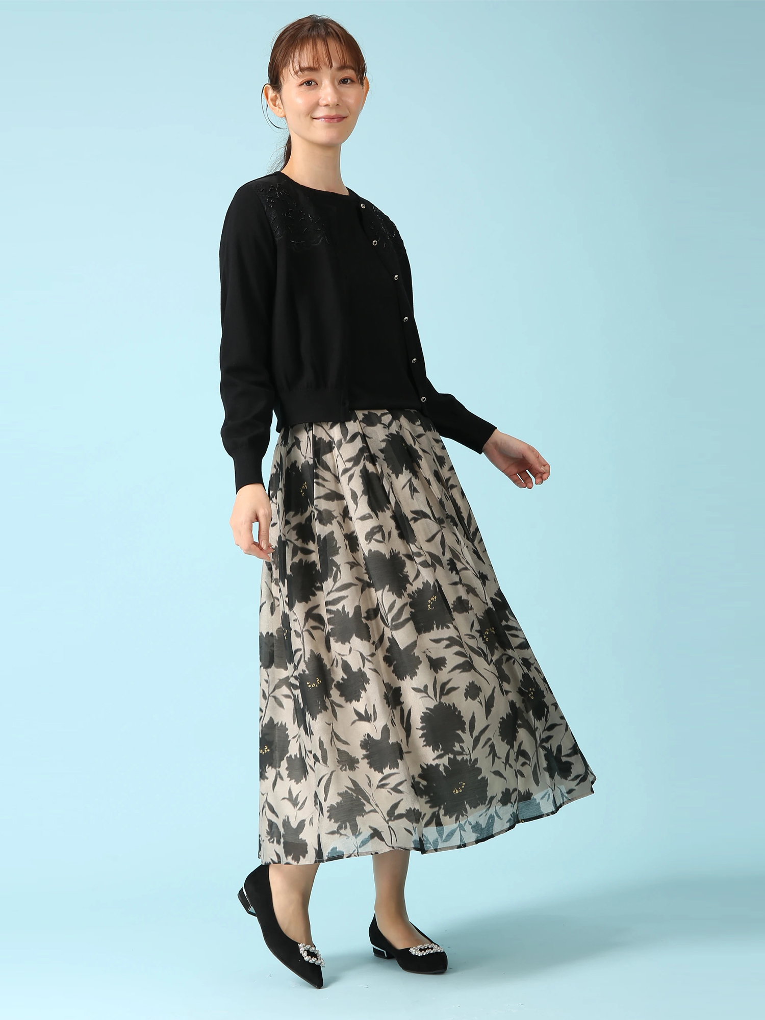 SALE 7/31(木)で終了】 アティラン フラワー スカート