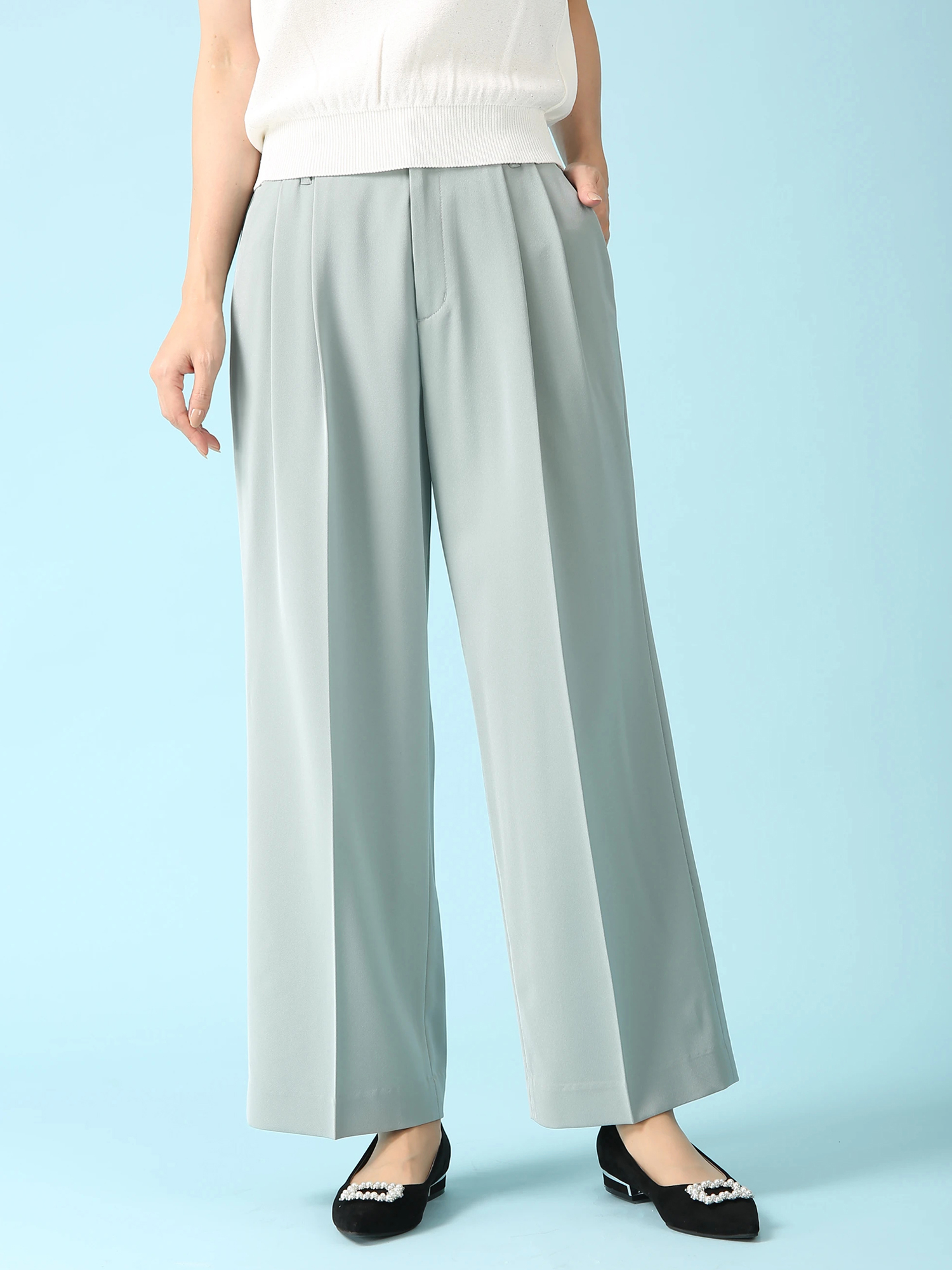 ストレッチ ワイドパンツ ｜ MORABITO SPELL（モラビトスペル）｜.K  