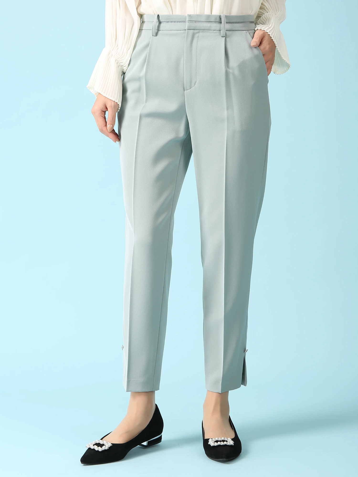 MORABITO BLANC モラビト　ブラン　2way ストレッチパンツ SALE 7/31(木)で終了】 【エクラ掲載モデル】 ストレッチ キモウ