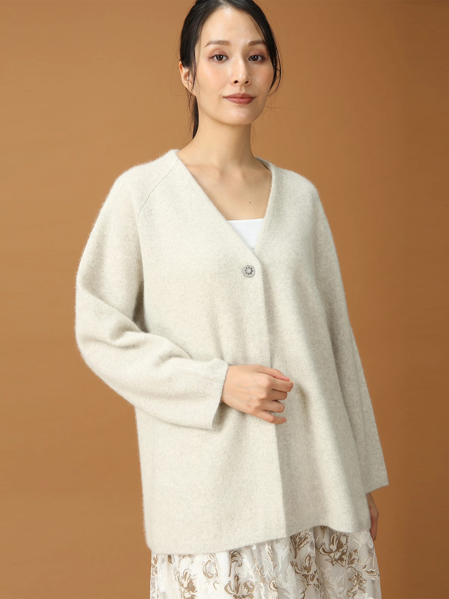 MORABITO BLANC モラビト ブラン ロゴJQ カーディガン 一