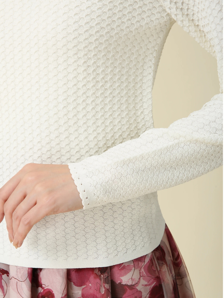 シアーレース ニット セーター ｜ MORABITO SPELL（モラビトスペル