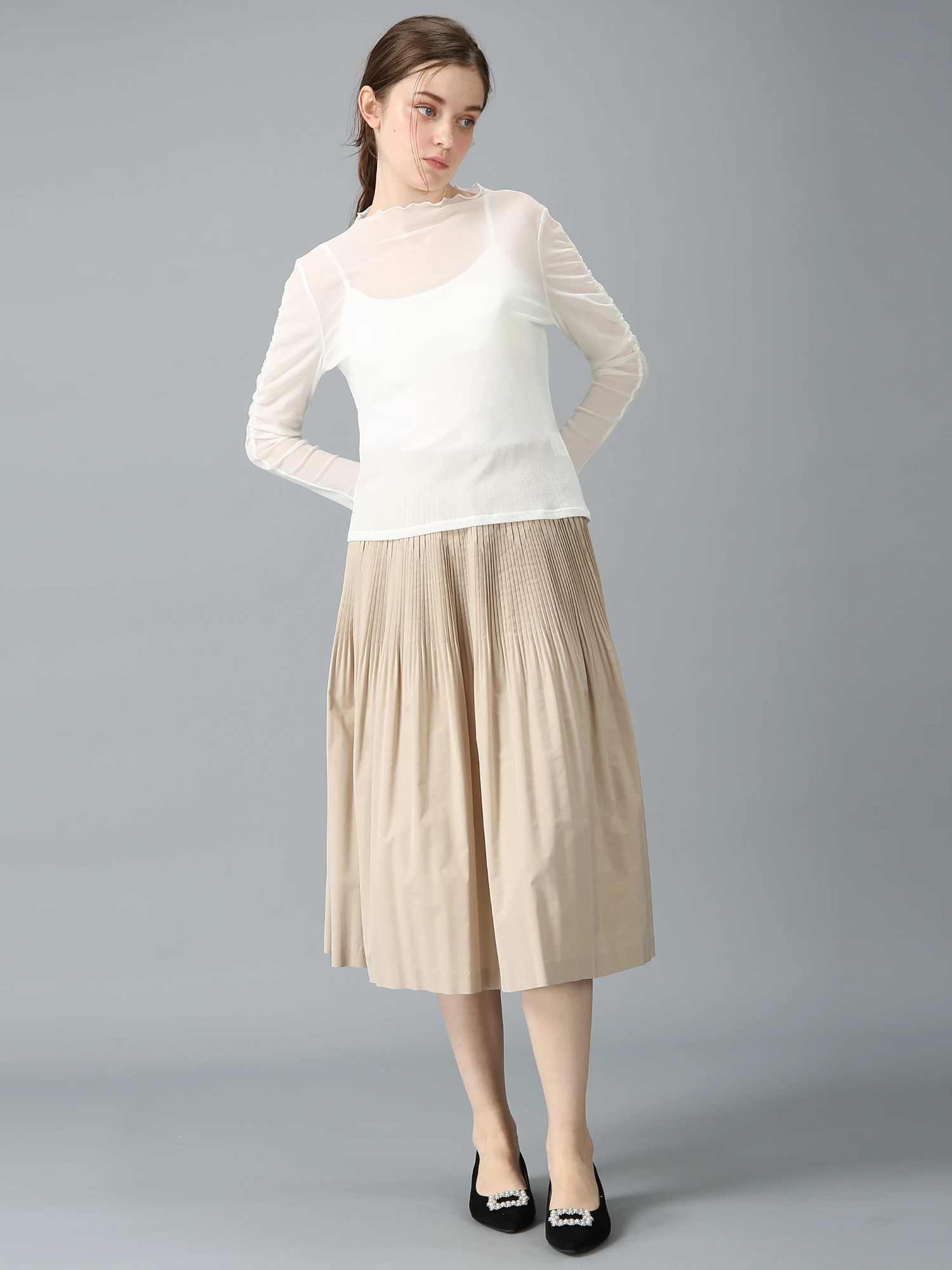 日本製】ナイロン チュール ソフト プルオーバー ｜ MORABITO SPELL