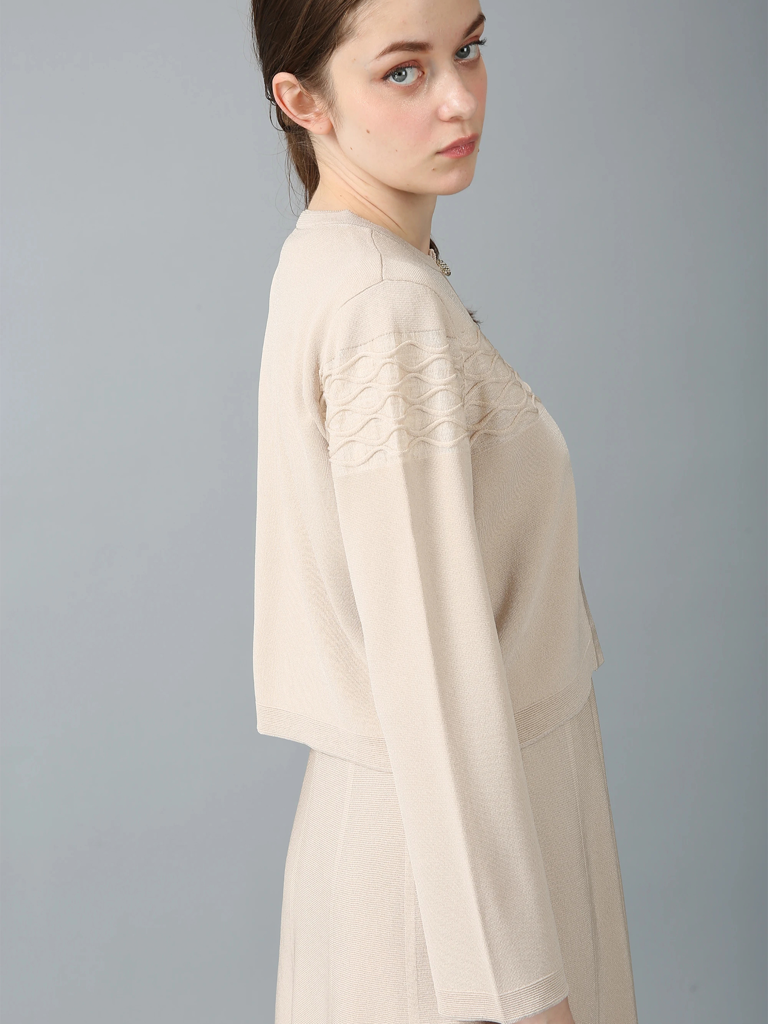 セレネ ショート ニット カーディガン ｜ MORABITO SPELL（モラビト