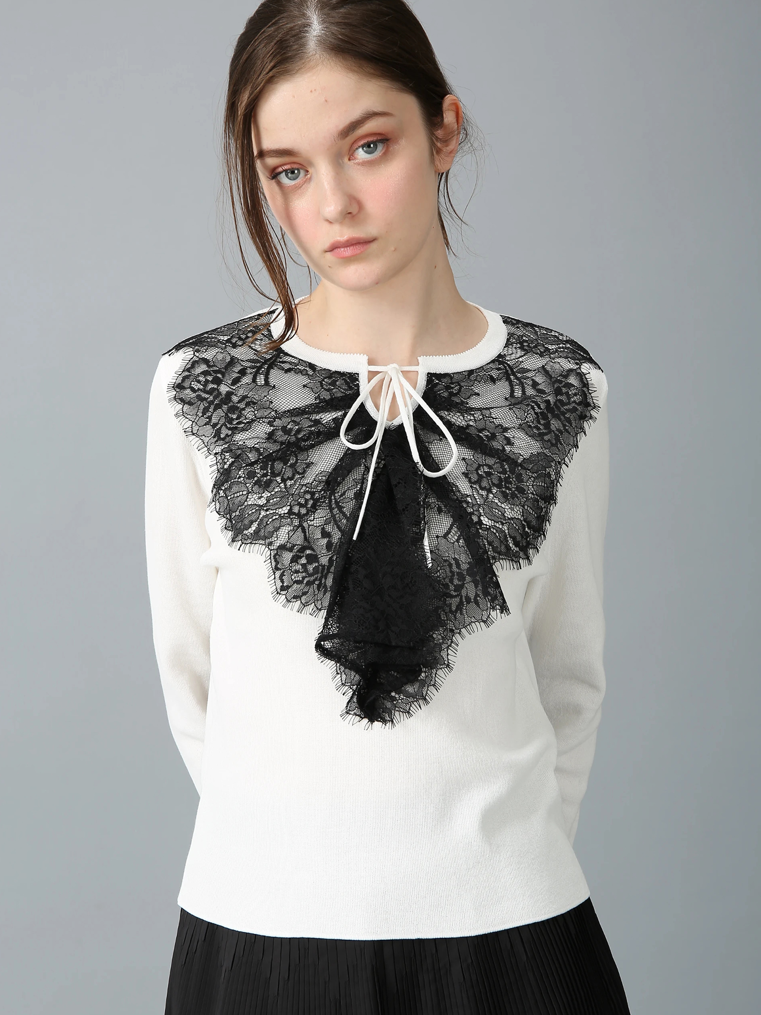 フィルミー コットン レース ニット セーター ｜ MORABITO SPELL