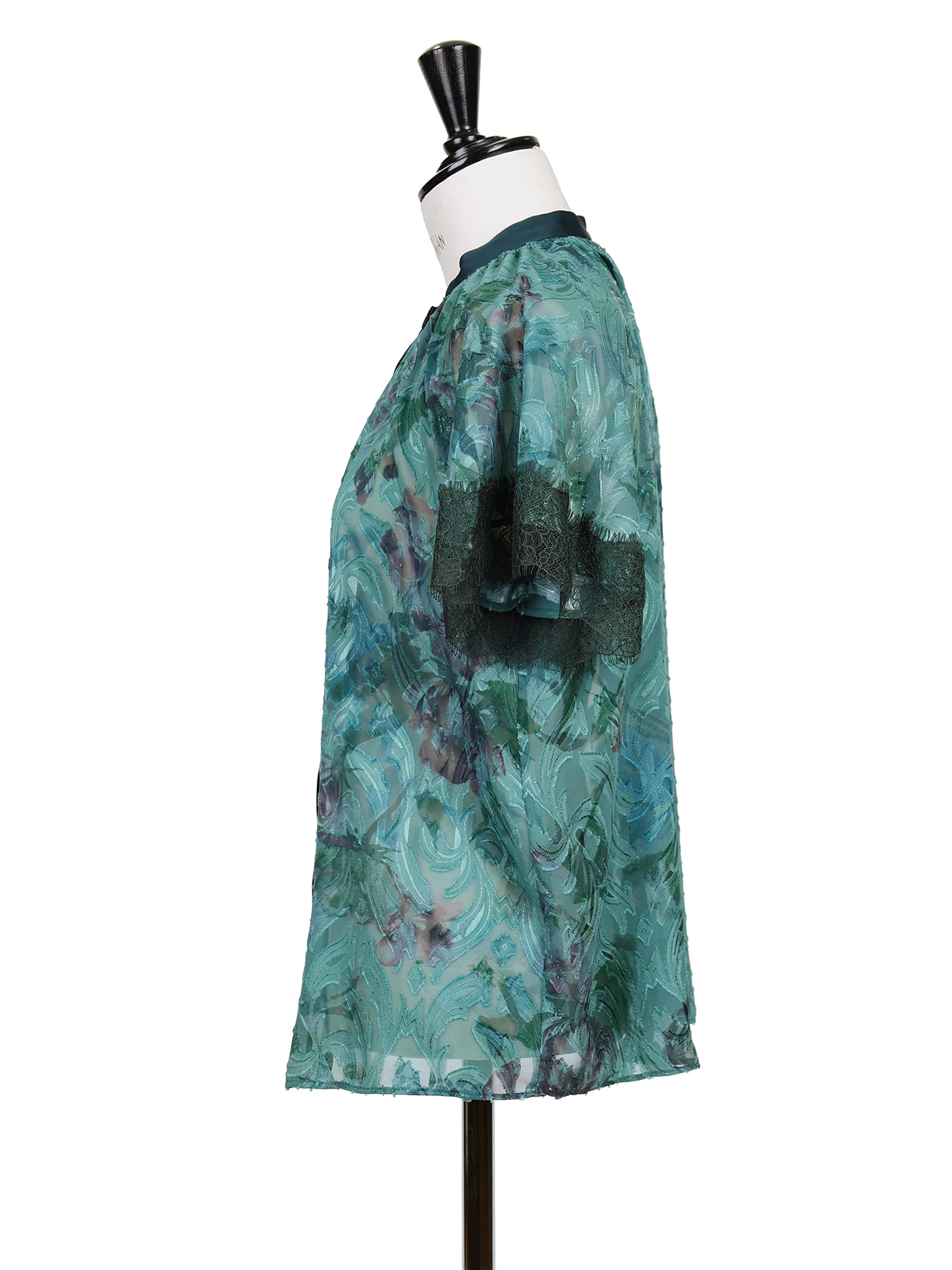 シェードフラワープリント ブラウス シャツ ｜ MORABITO SPELL