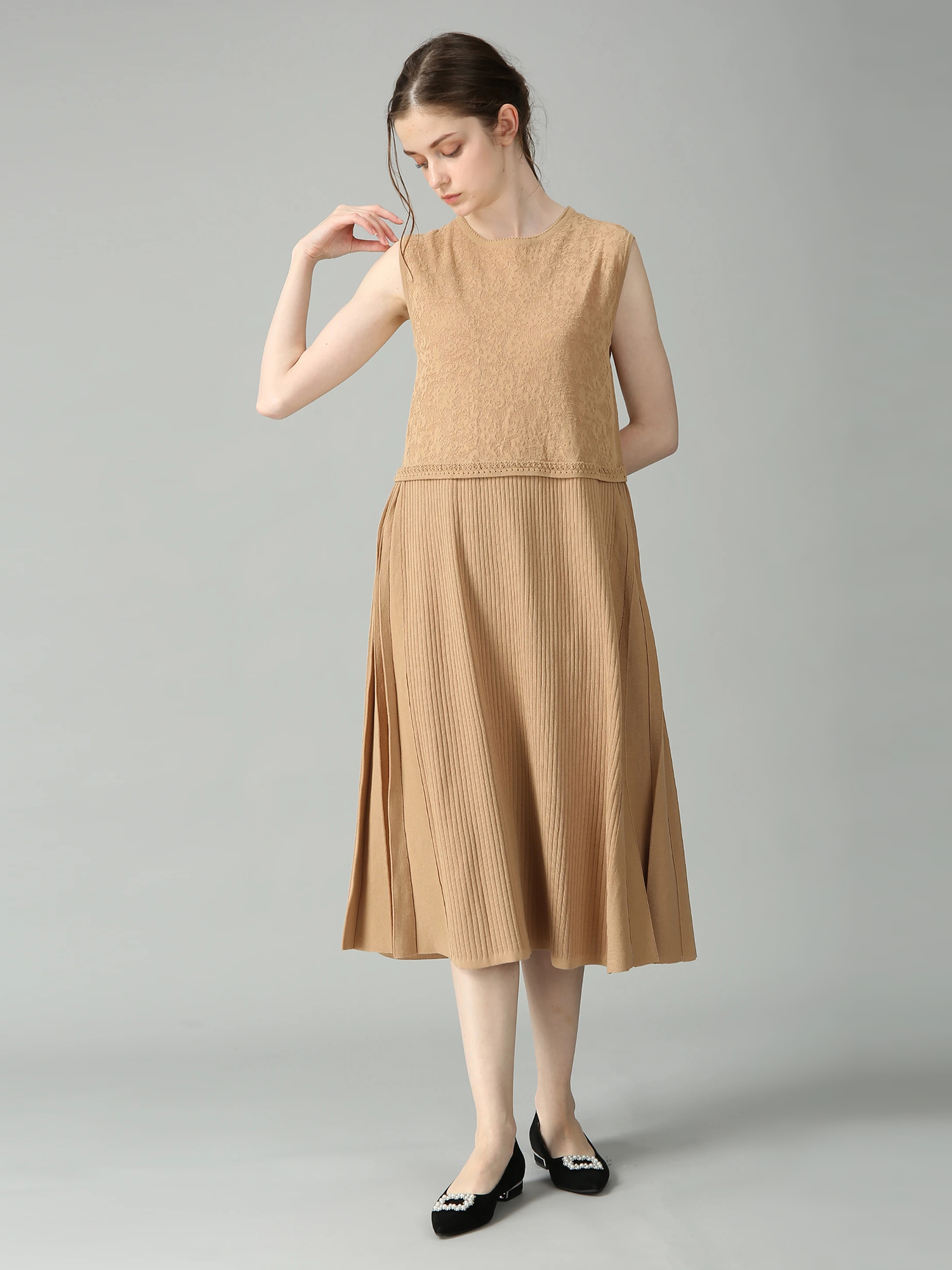 ジャガード レーシー ワンピース ドレス ｜ MORABITO SPELL（モラビト