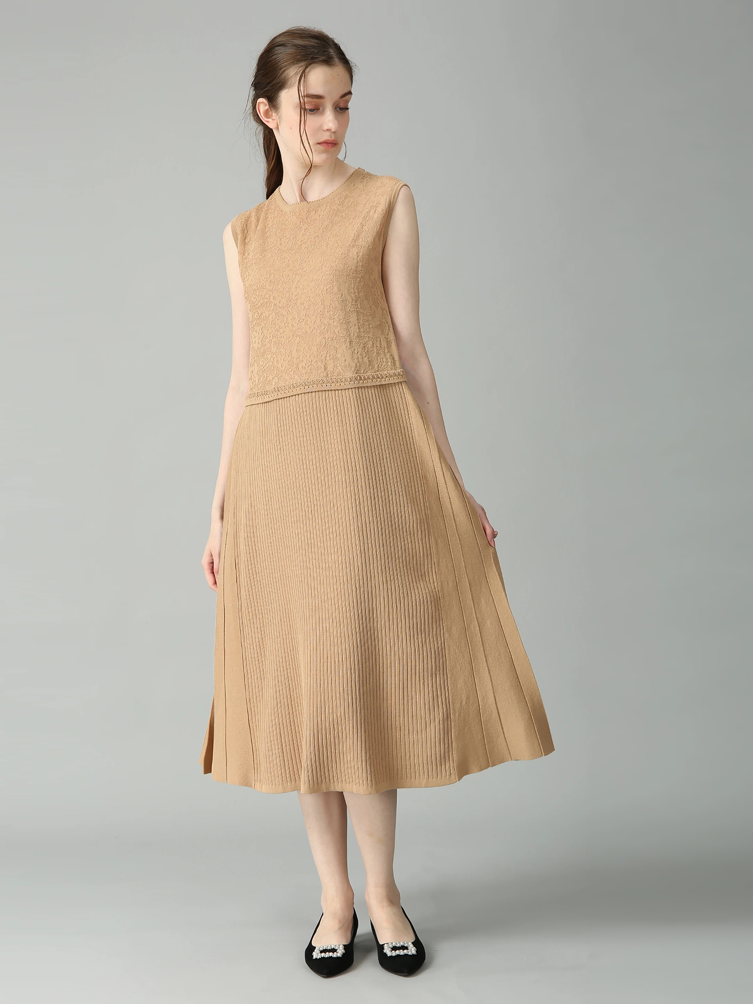 ジャガード レーシー ワンピース ドレス ｜ MORABITO SPELL（モラビト