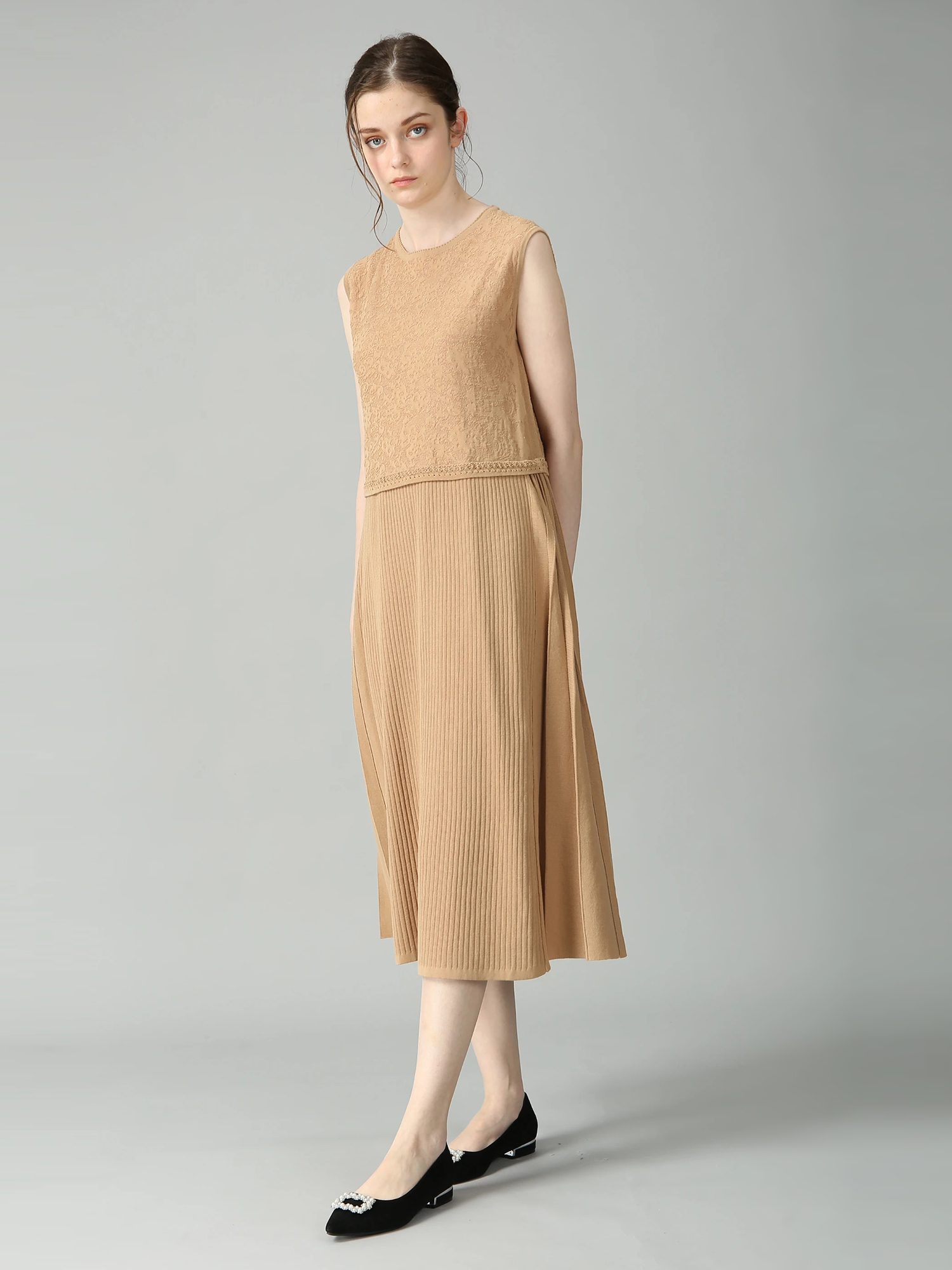 ジャガード レーシー ワンピース ドレス ｜ MORABITO SPELL（モラビト