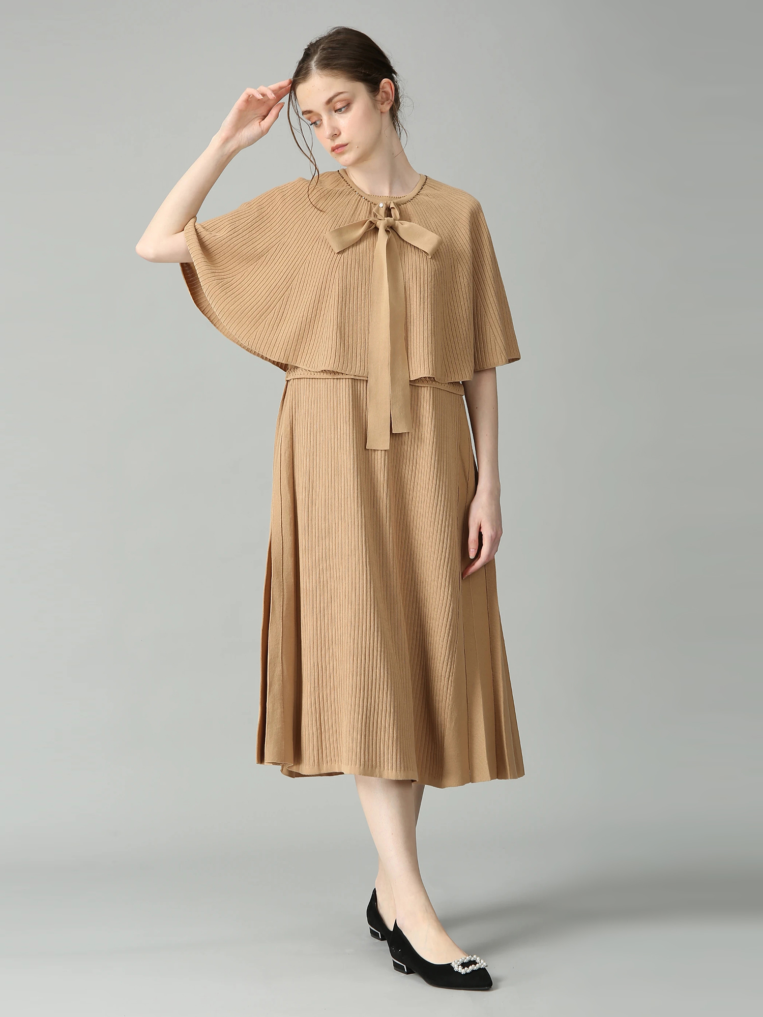 ジャガード レーシー ワンピース ドレス ｜ MORABITO SPELL（モラビト