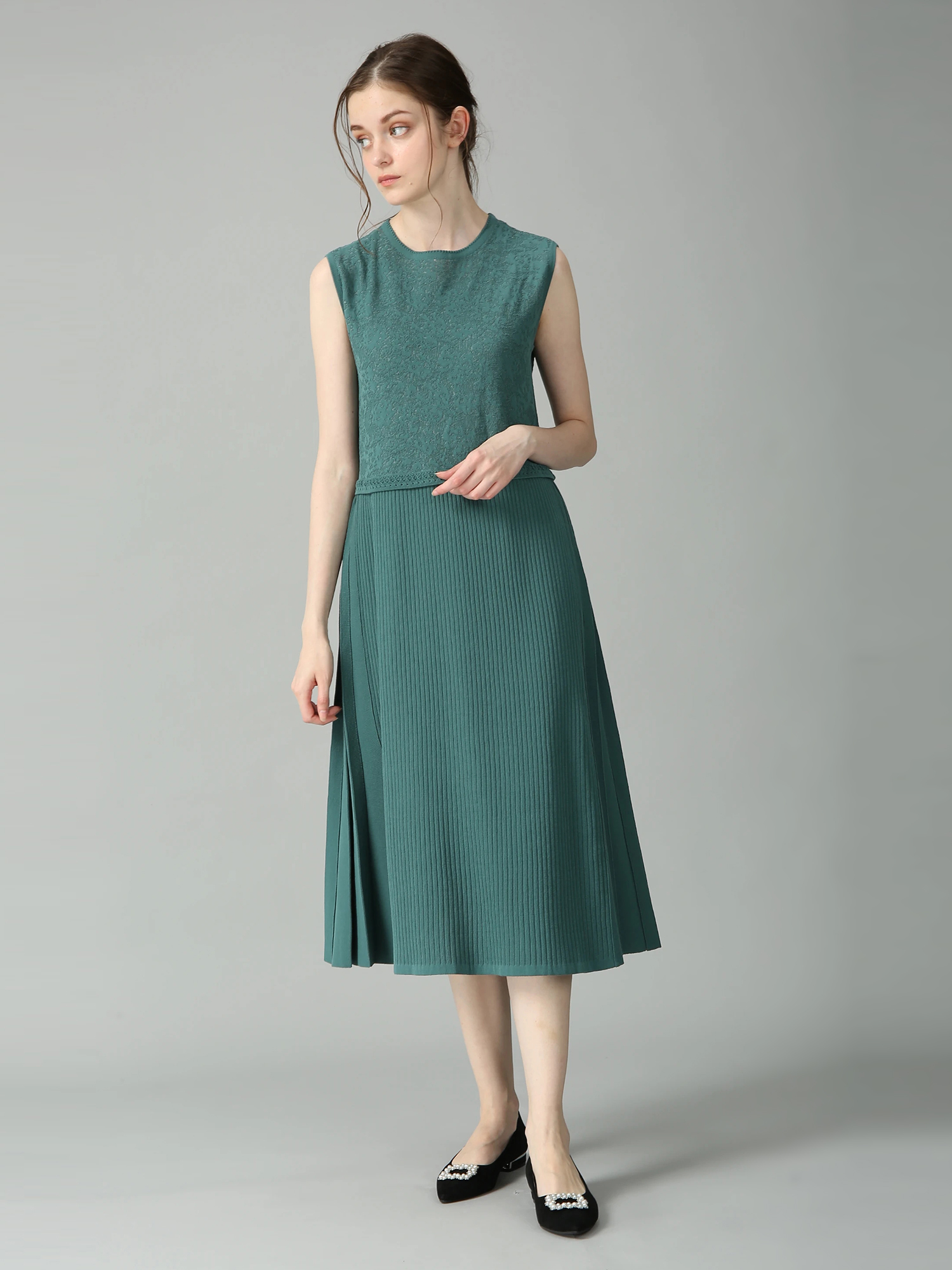 ジャガード レーシー ワンピース ドレス ｜ MORABITO SPELL（モラビト