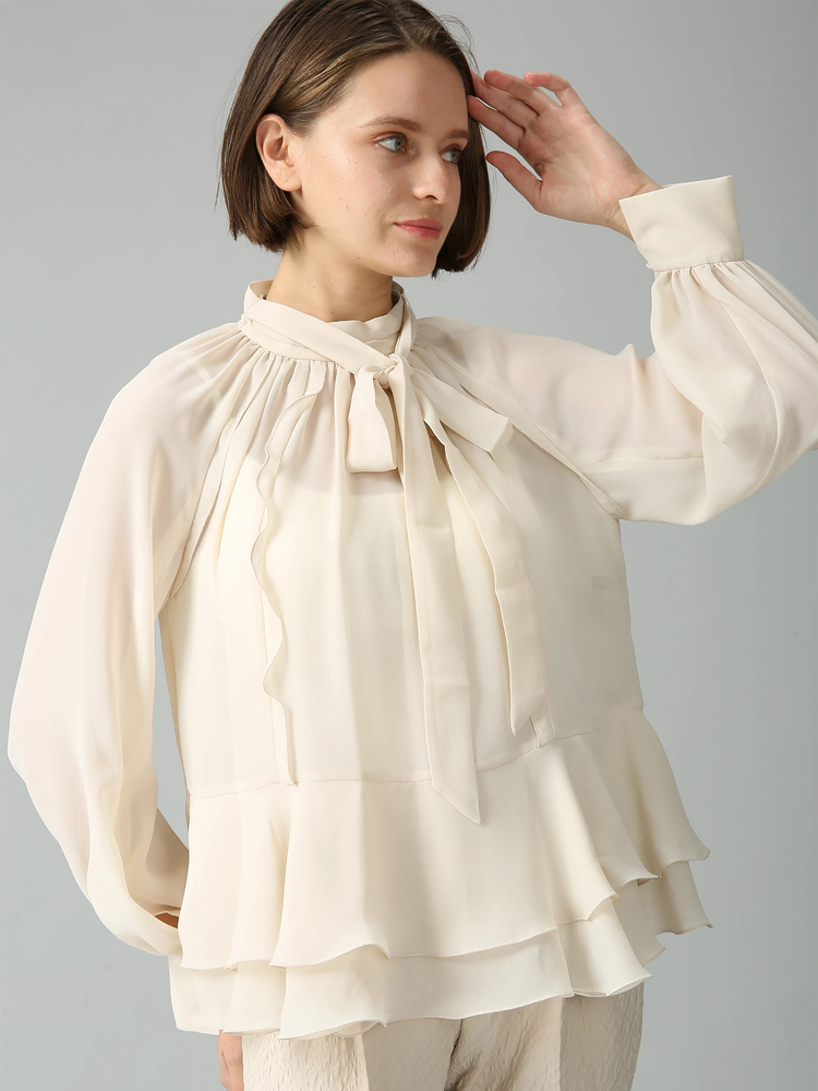 MORABITO SPELL(モラビトスペル) |モデシアージョーゼット ブラウス シャツ