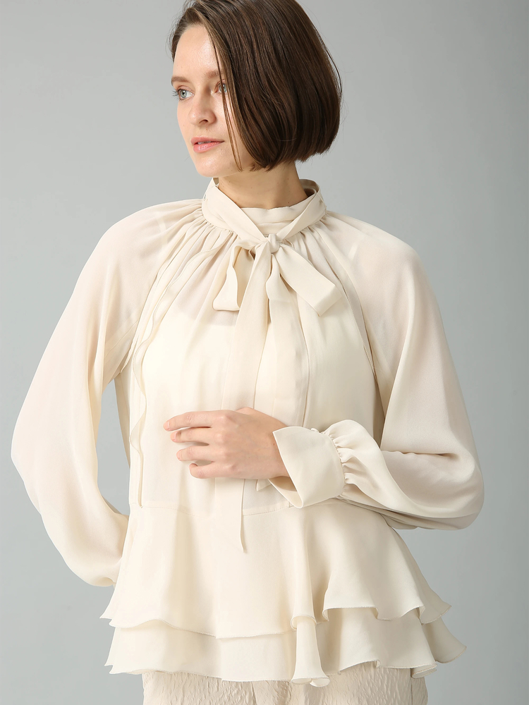 MORABITO SPELL(モラビトスペル) |モデシアージョーゼット ブラウス シャツ