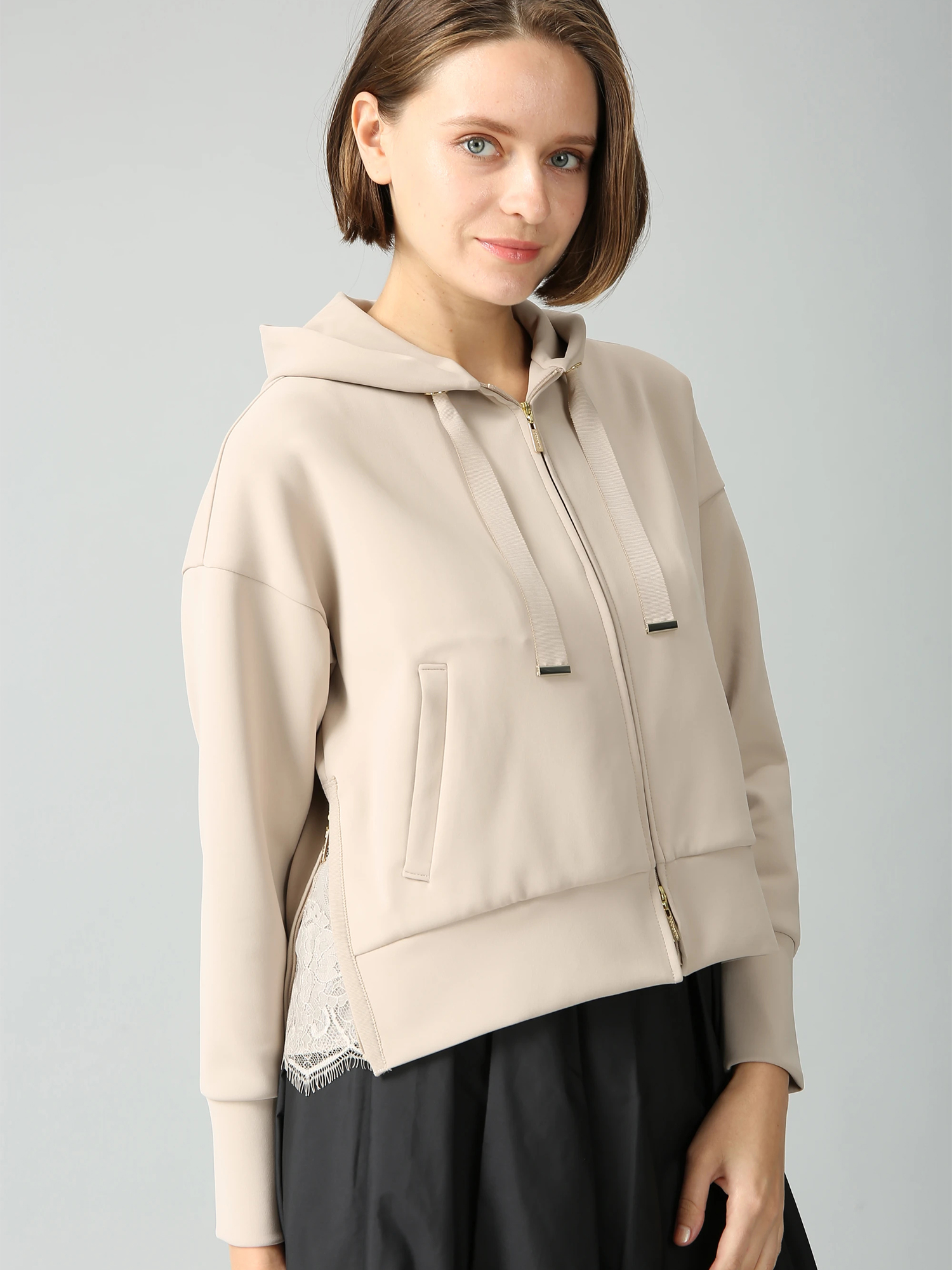 モラビト　ラメ　ニット　パーカー セール】ラメシャギーニットパーカー（ニット/セーター）｜couture BY