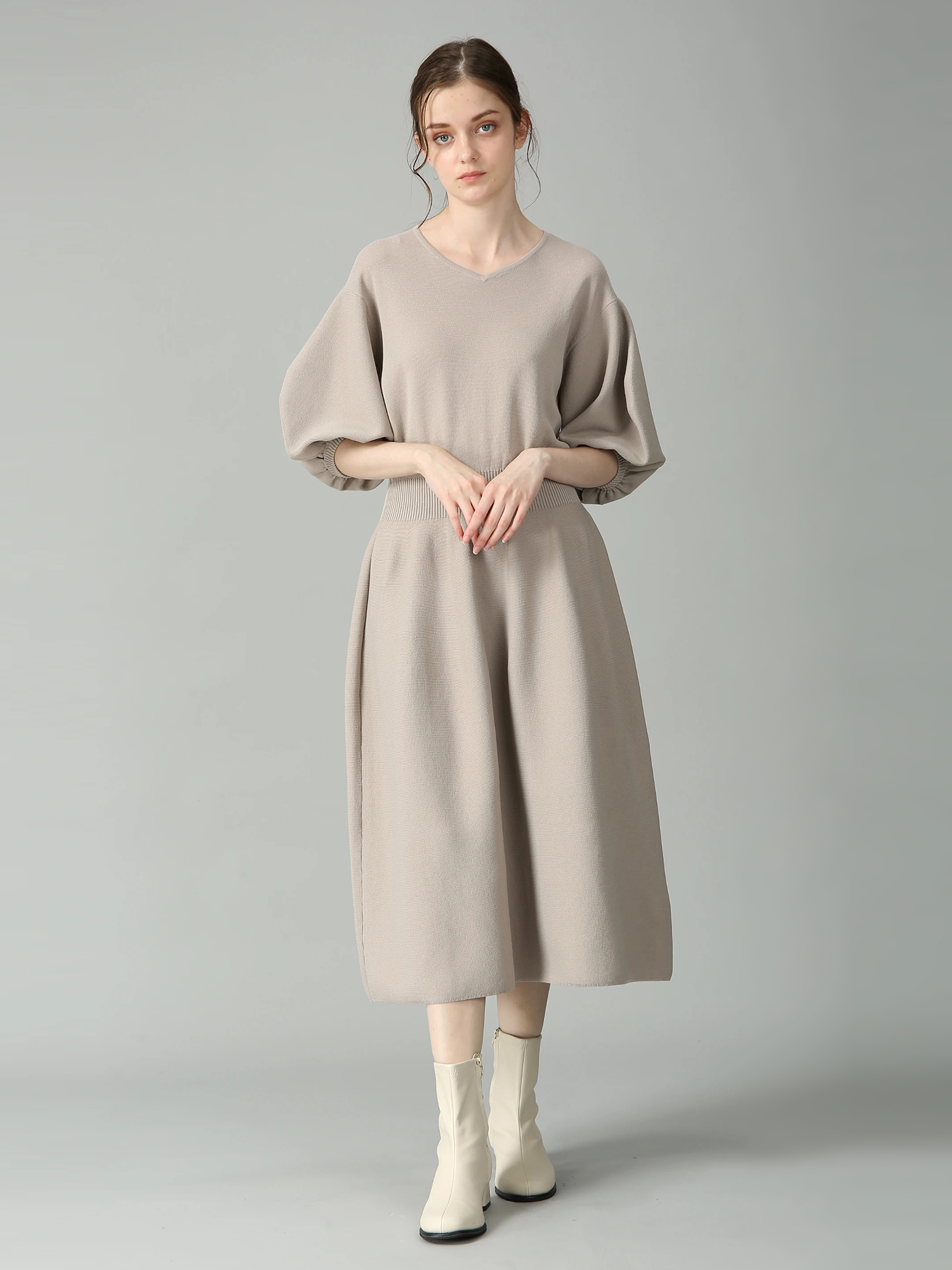 新品掲載モラビト MORABITO・SPELLワンピース11¥97.900 ハーモニー ニット ワンピース ドレス | MORABITO SPELL