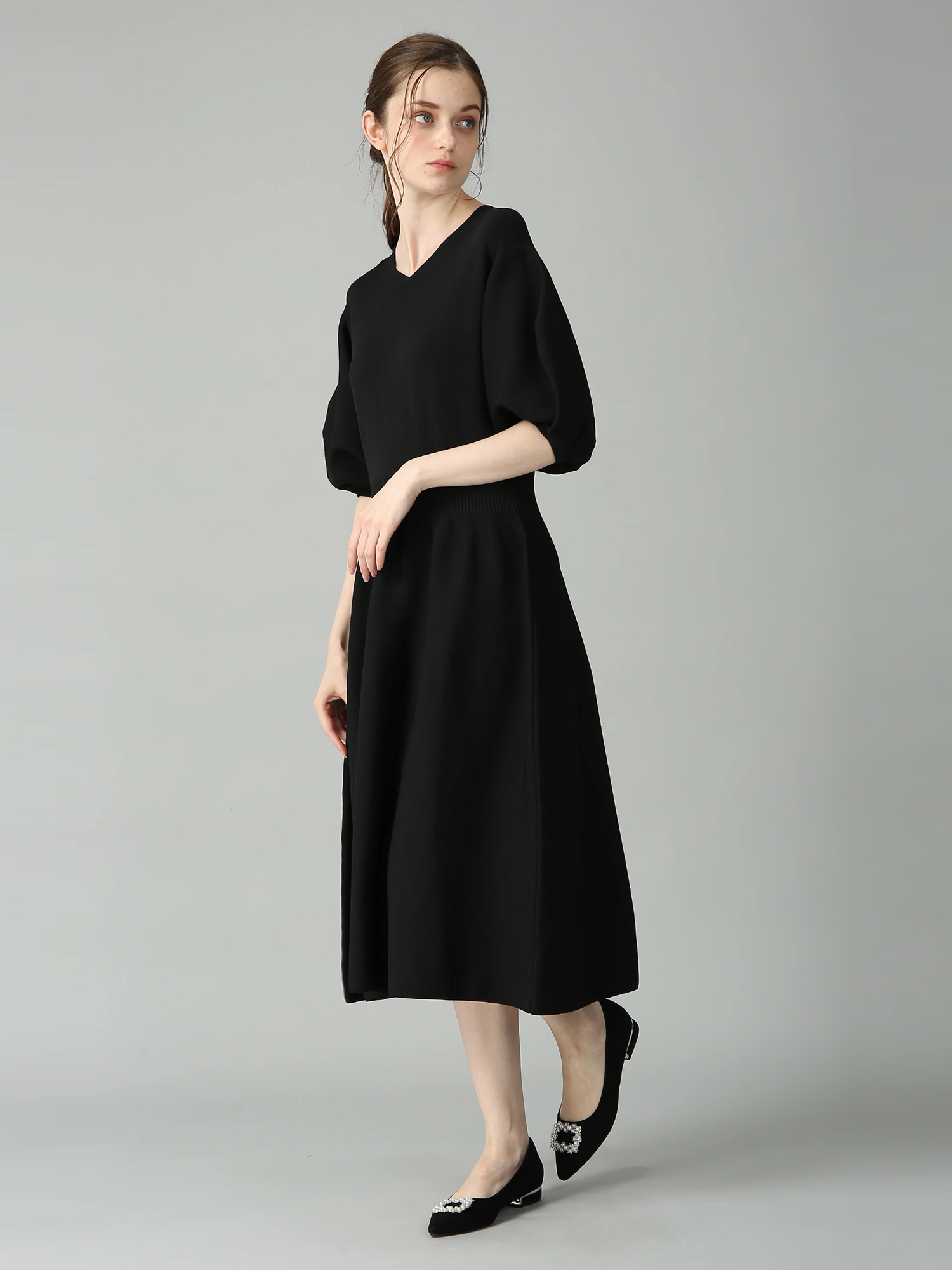 新品掲載モラビト MORABITO・SPELLワンピース11¥97.900 ハーモニー ニット ワンピース ドレス ｜ MORABITO SPELL