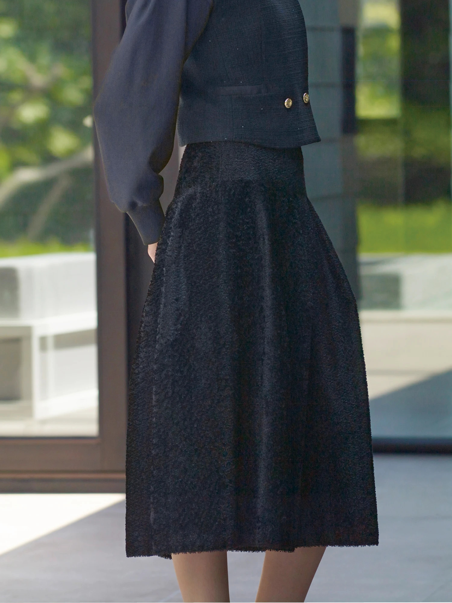 ショートカットジャガード スカート ｜ MORABITO SPELL