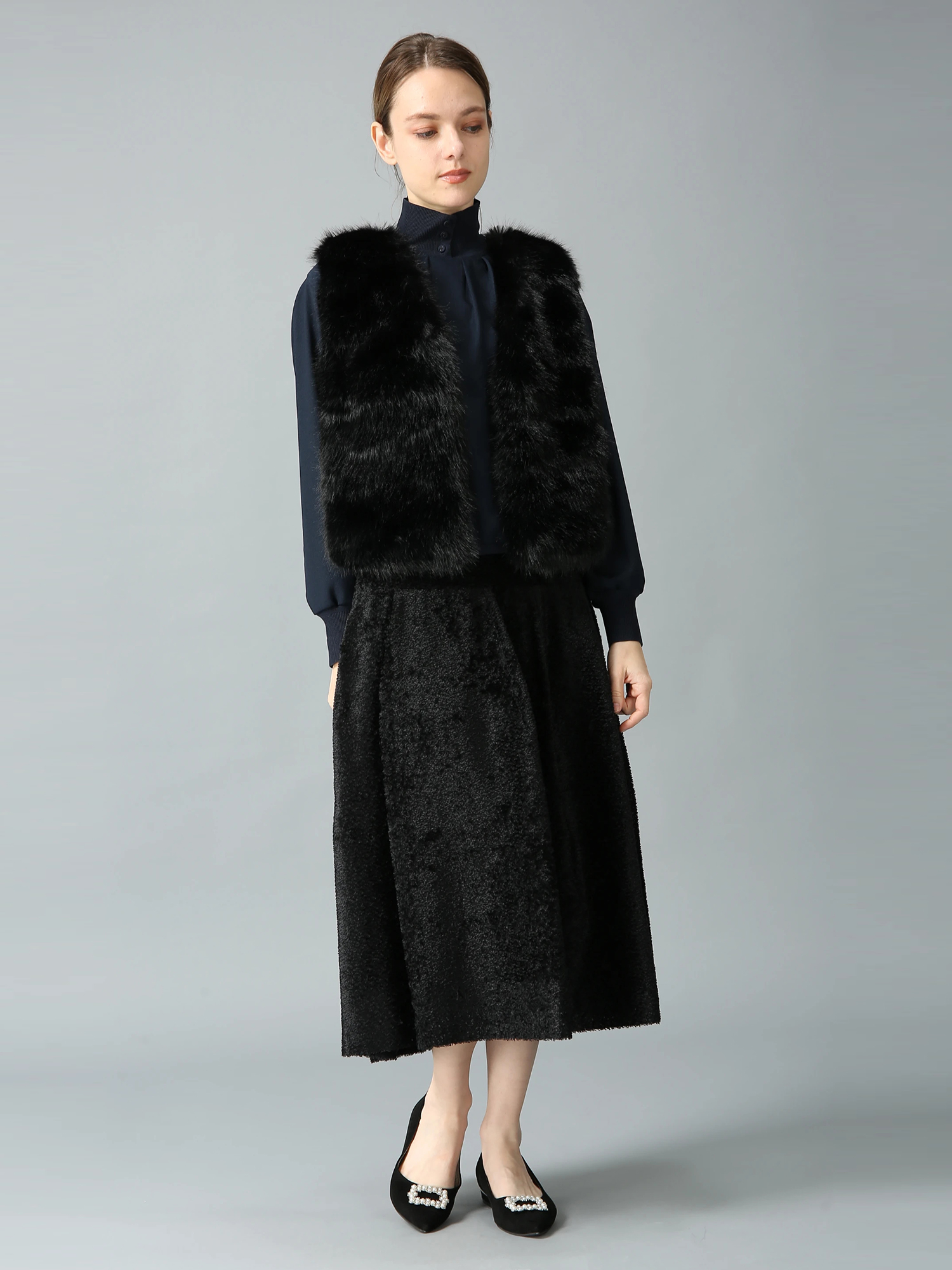 ショートカットジャガード スカート ｜ MORABITO SPELL（モラビト