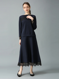 MORABITO SPELL(モラビトスペル) |レースドッキング ニット セーター