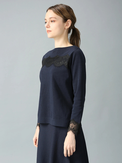 MORABITO SPELL(モラビトスペル) |レースドッキング ニット セーター