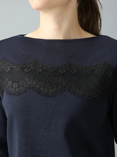 MORABITO SPELL(モラビトスペル) |レースドッキング ニット セーター