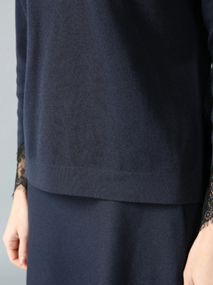 MORABITO SPELL(モラビトスペル) |レースドッキング ニット セーター