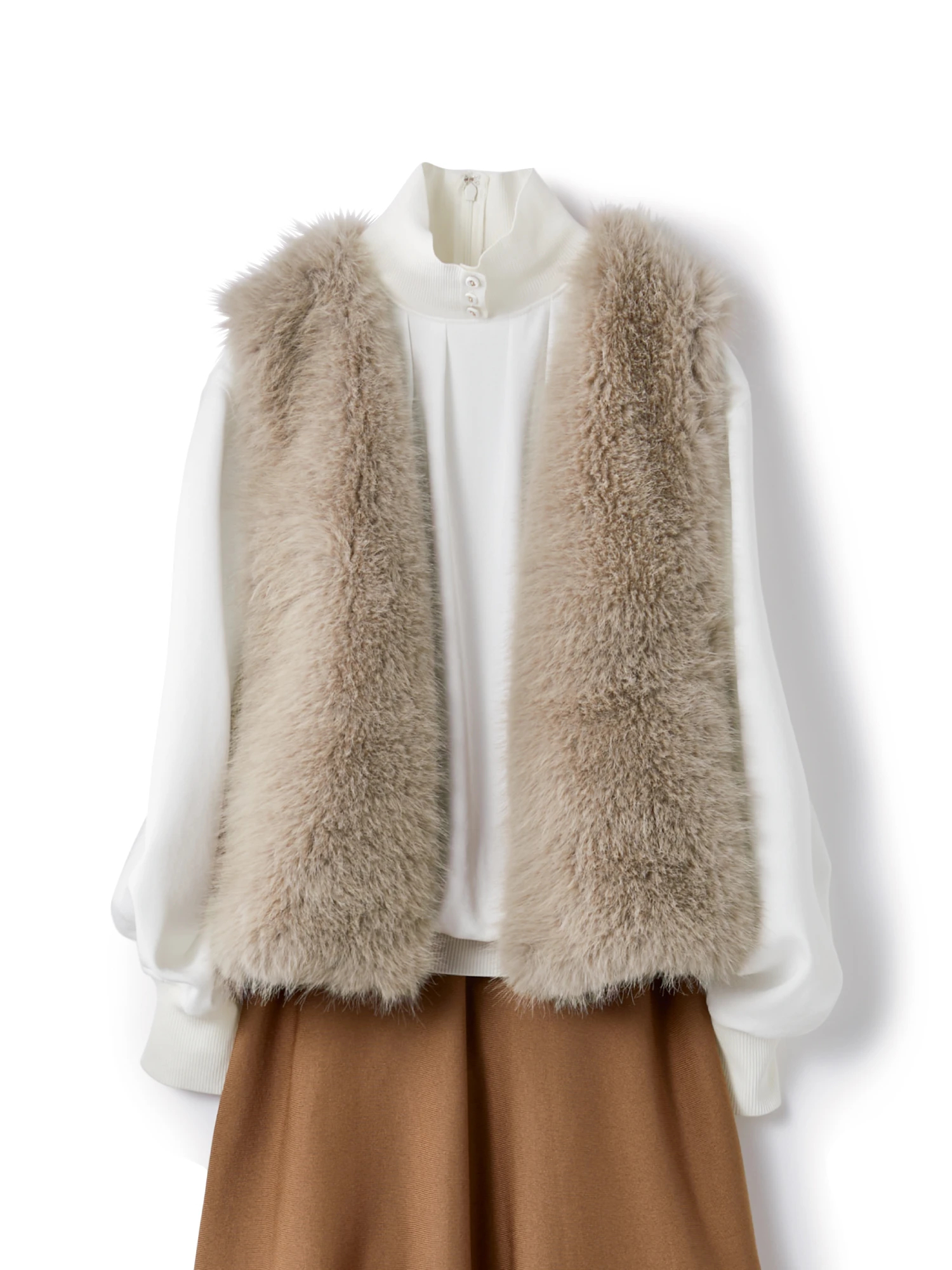 メープルファー ジレ ベスト ｜ MORABITO SPELL（モラビトスペル）｜.K