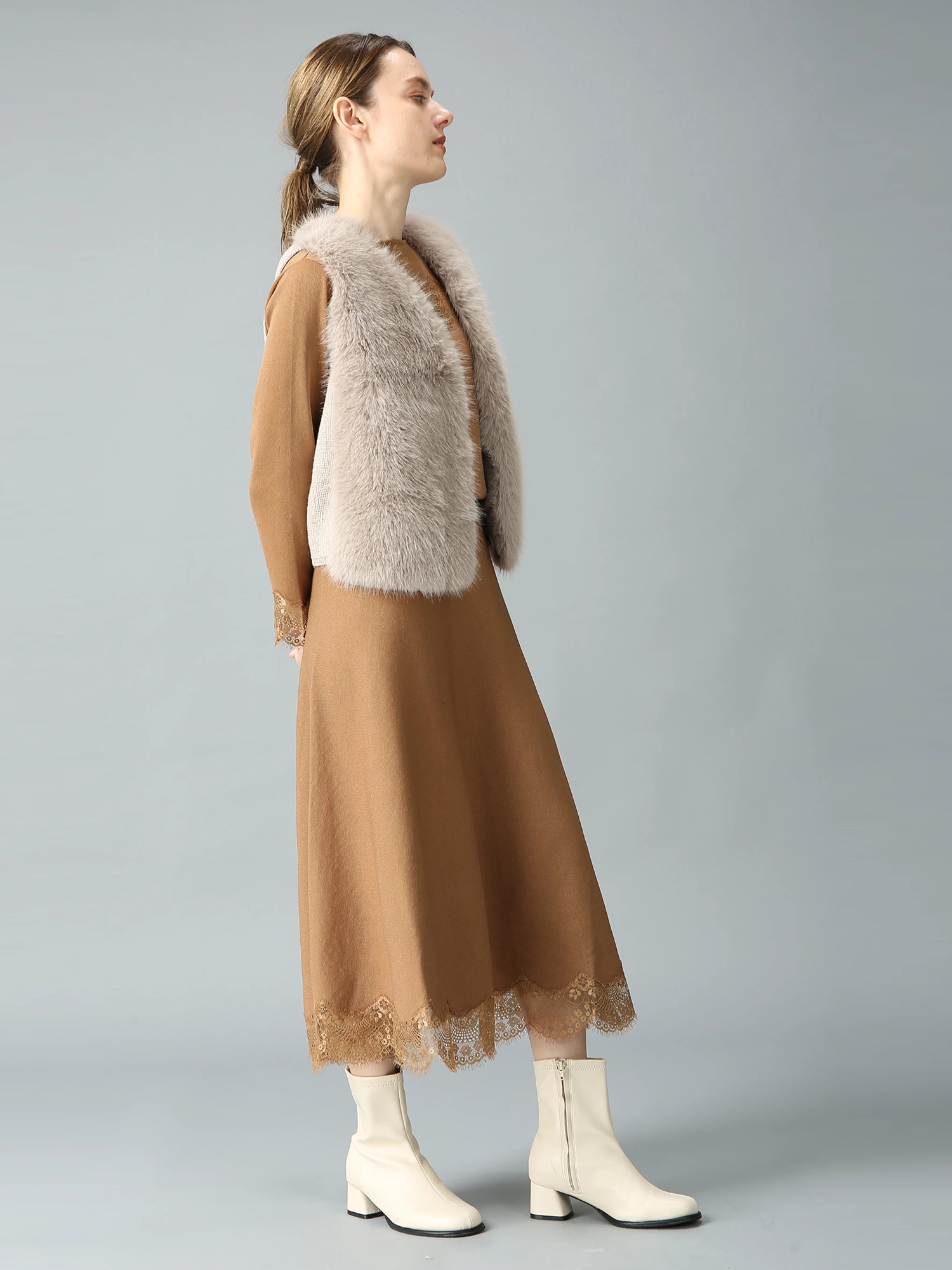 メープルファー ジレ ベスト ｜ MORABITO SPELL（モラビトスペル）｜.K