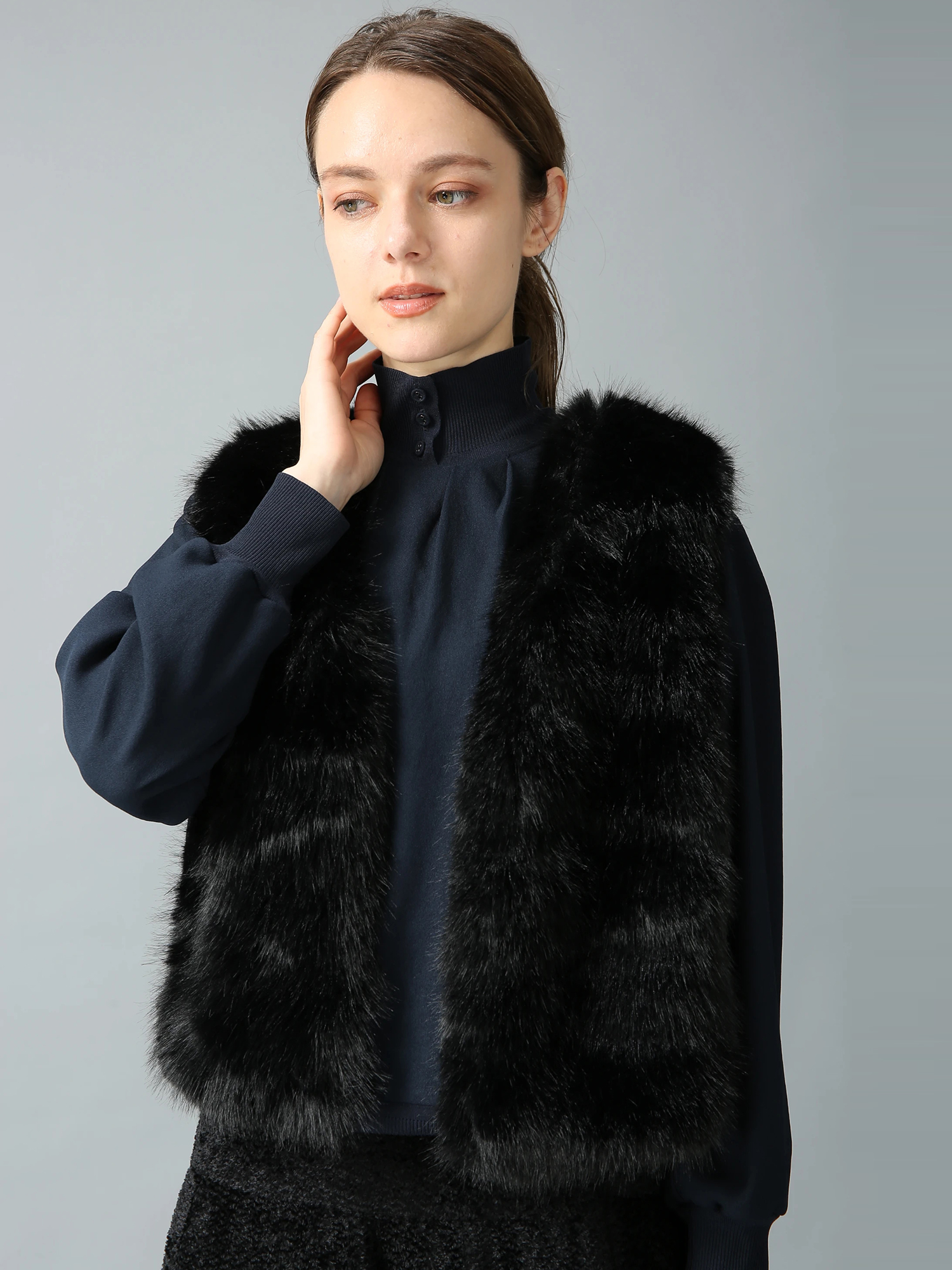 メープルファー ジレ ベスト ｜ MORABITO SPELL（モラビトスペル）｜.K