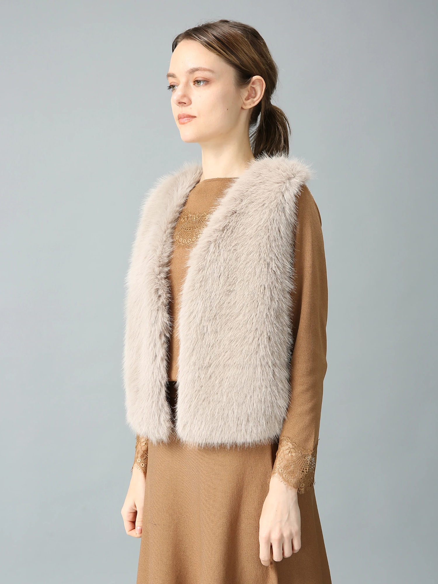 メープルファー ジレ ベスト ｜ MORABITO SPELL（モラビトスペル）｜.K