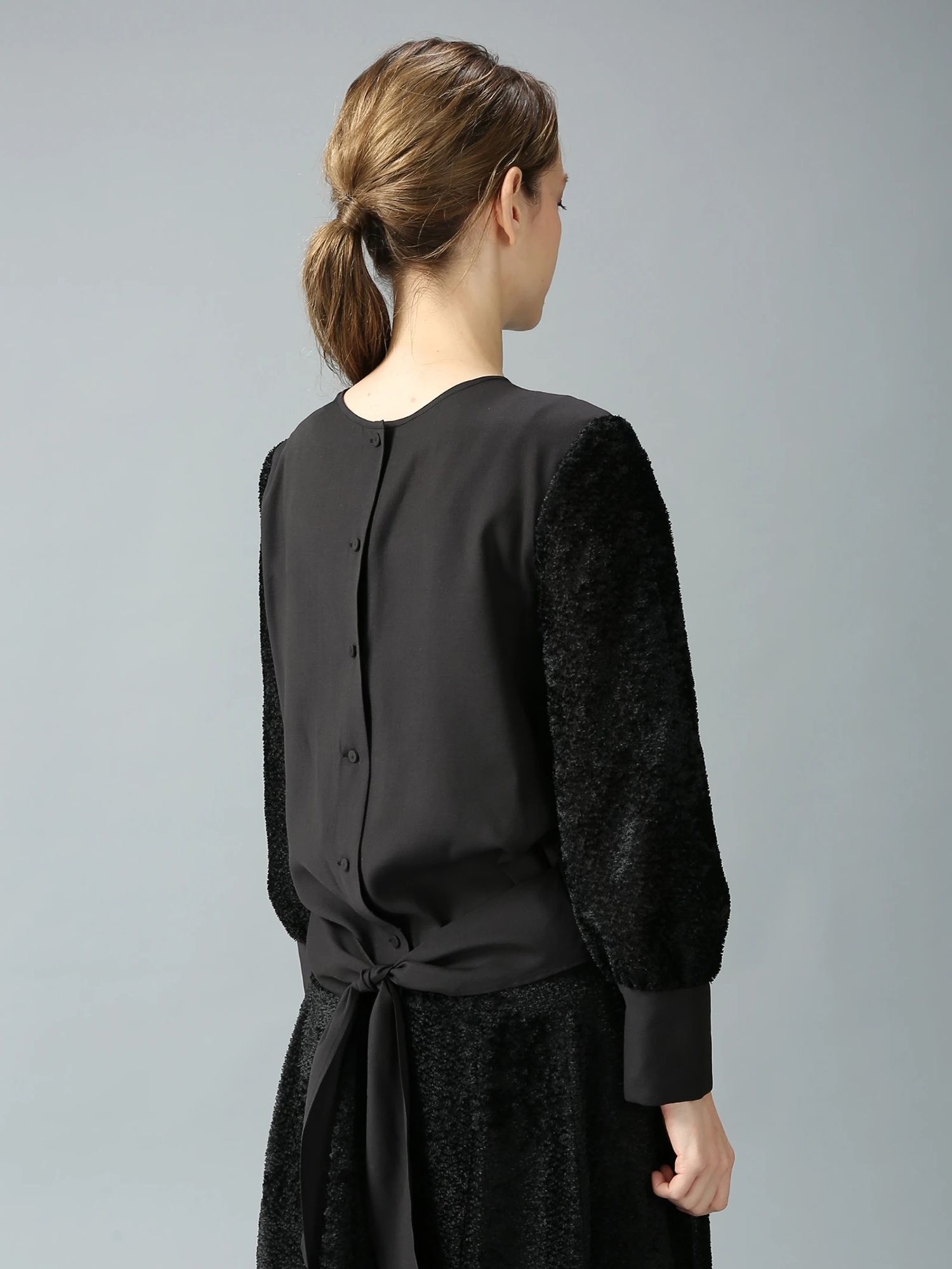 モラビトブラウス ショートカットジャガードブラウス ｜ MORABITO SPELL（モラビト