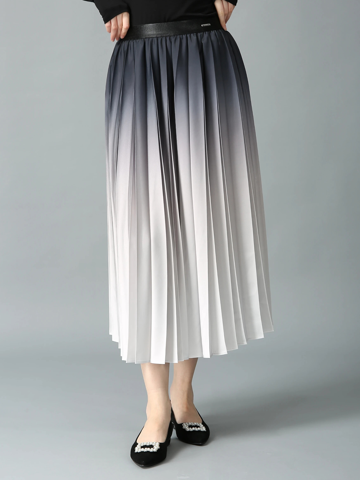 MORABITO (モラビト)フレアスカート 38 MORABITO BLANC モラビト