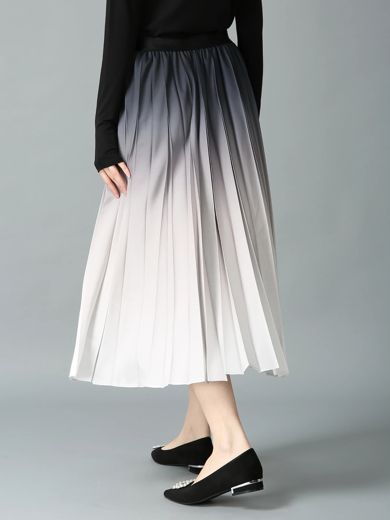 エクラ掲載】 モードサテンプリント スカート ｜ MORABITO SPELL