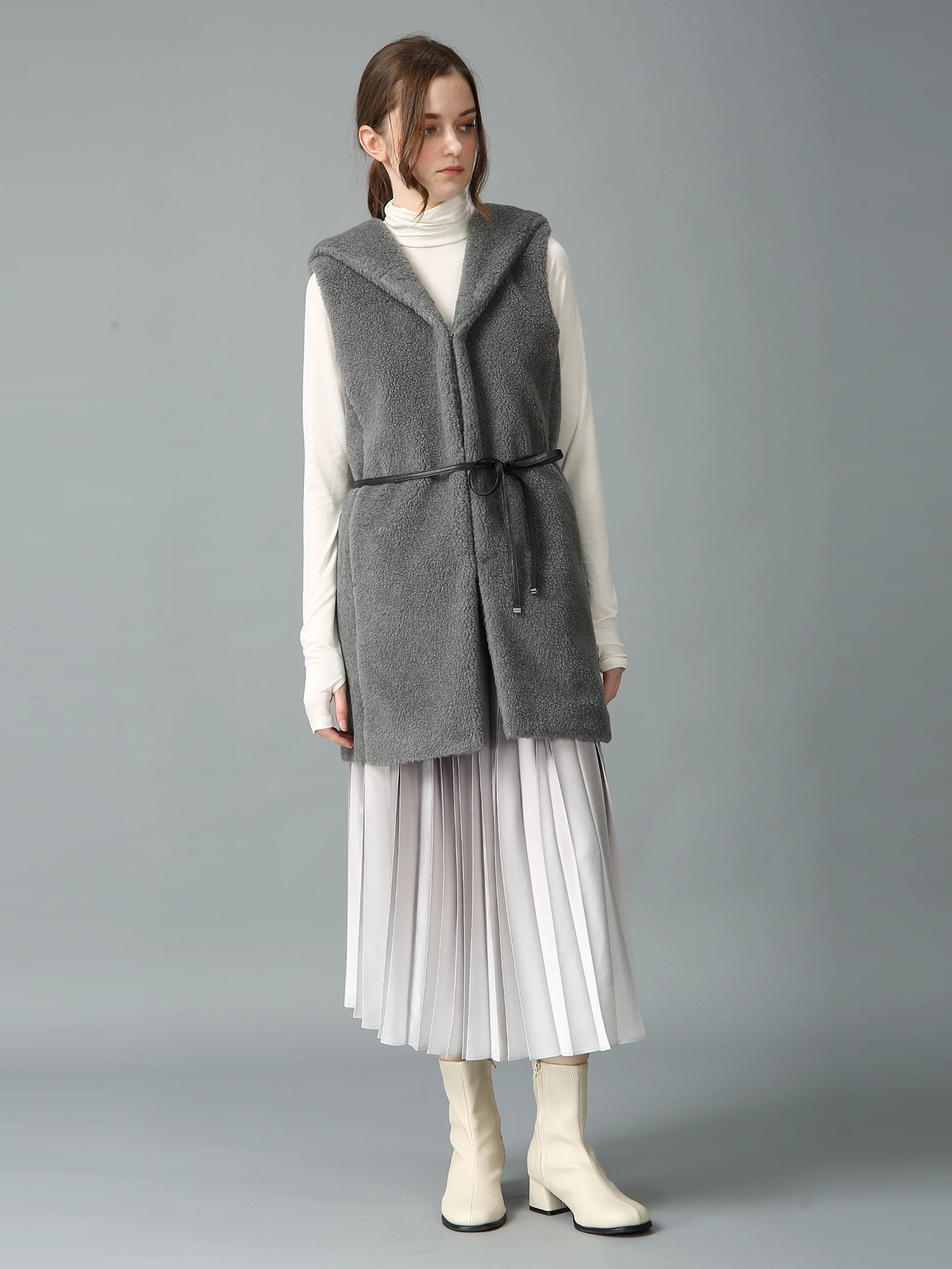 ECOPEL ボア ロング ジレ ベスト ｜ MORABITO SPELL（モラビト