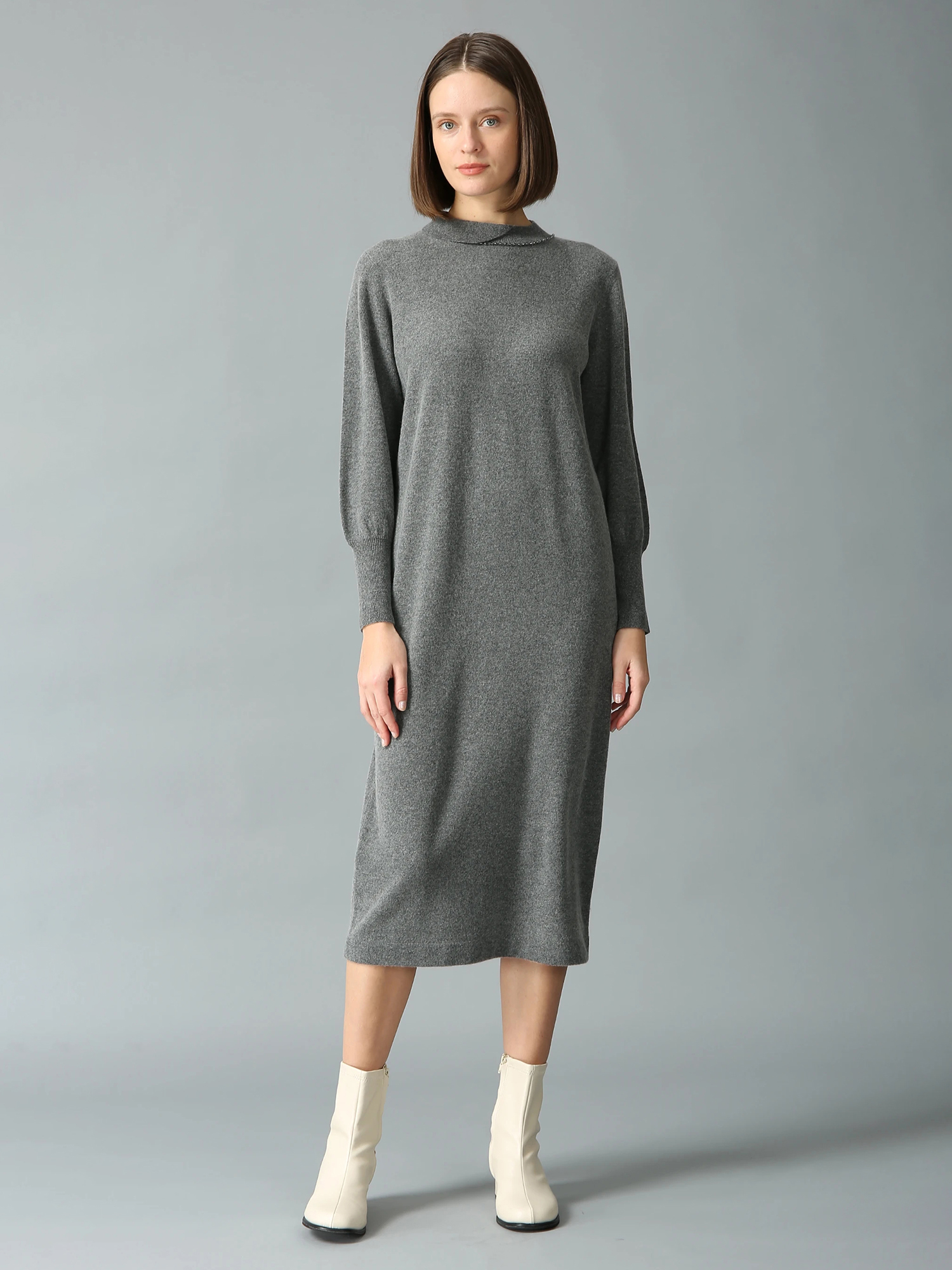 verybrain ニットワンピース ウールカシミヤ ニット ワンピース ｜ MORABITO SPELL（モラビトスペル