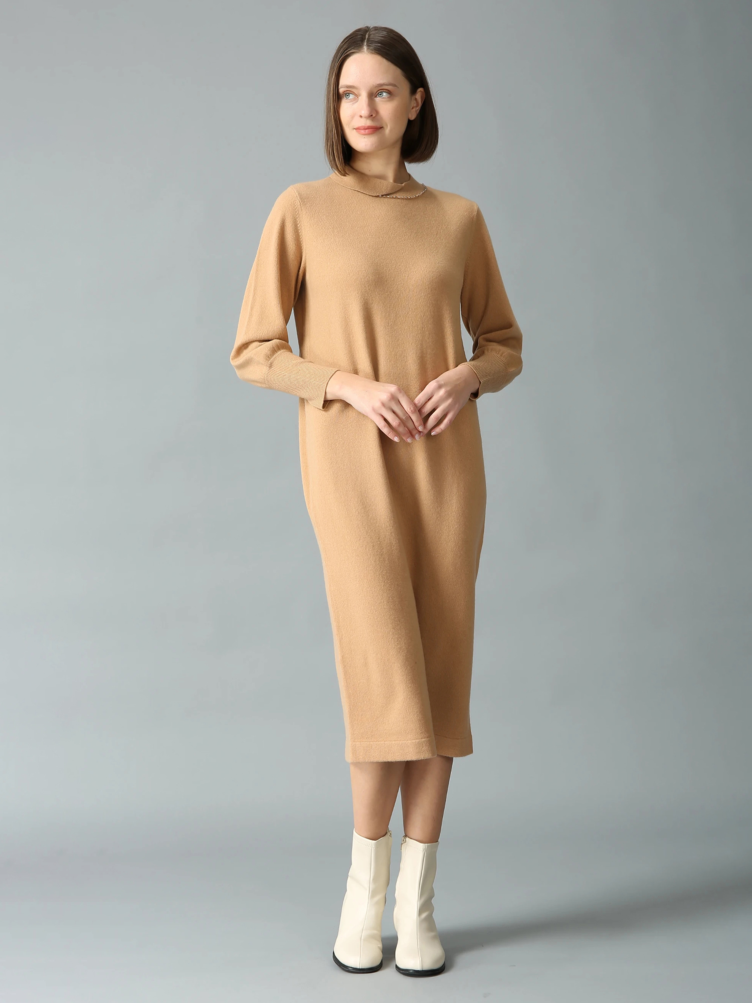 ウールカシミヤ ニット ワンピース ｜ MORABITO SPELL（モラビトスペル