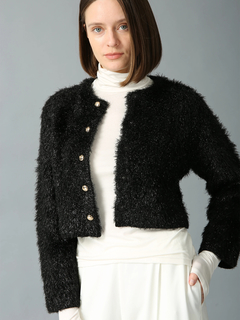 MORABITO SPELL(モラビトスペル) |メタリック フェザーヤーン カーディガン