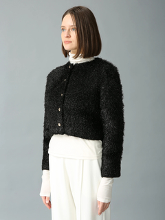 MORABITO SPELL(モラビトスペル) |メタリック フェザーヤーン カーディガン
