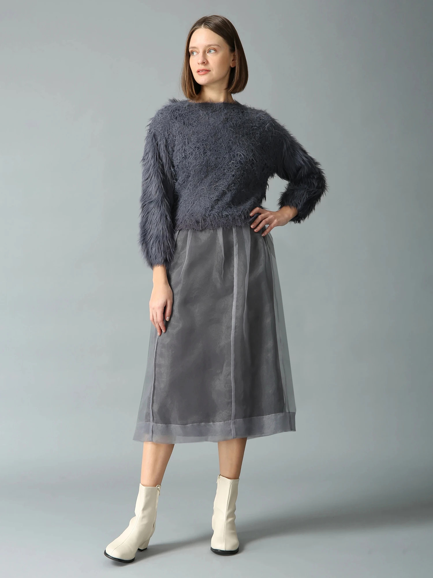 ソフトオーガンジー レイヤード スカート ｜ MORABITO SPELL（モラビト