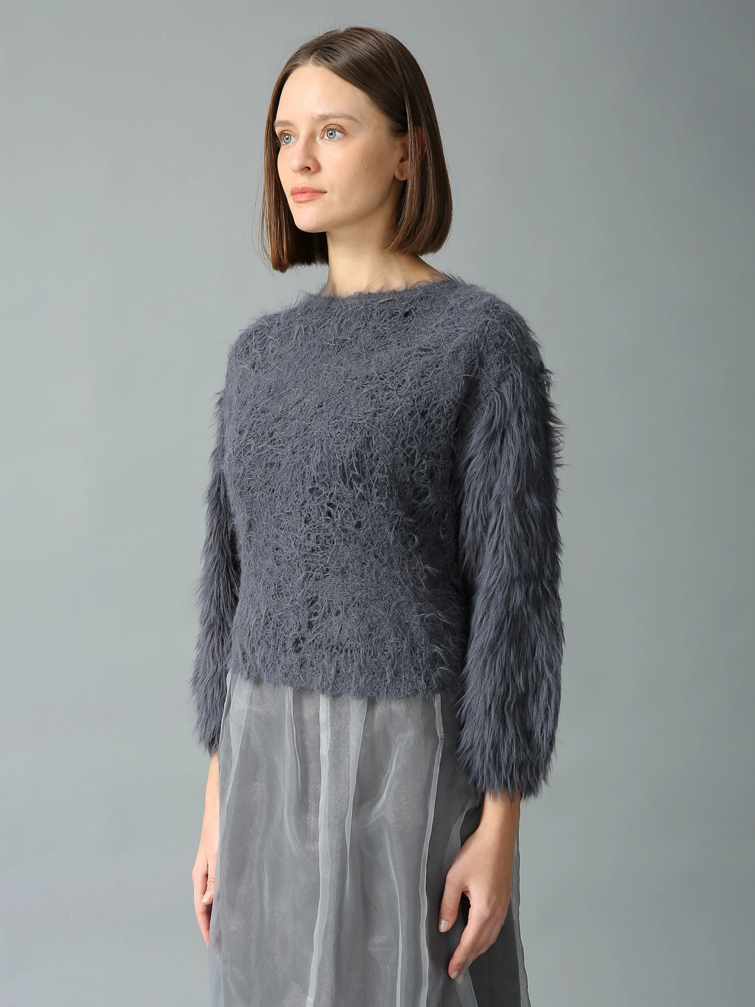 FURGY ファーライク ニット セーター ｜ MORABITO SPELL（モラビト