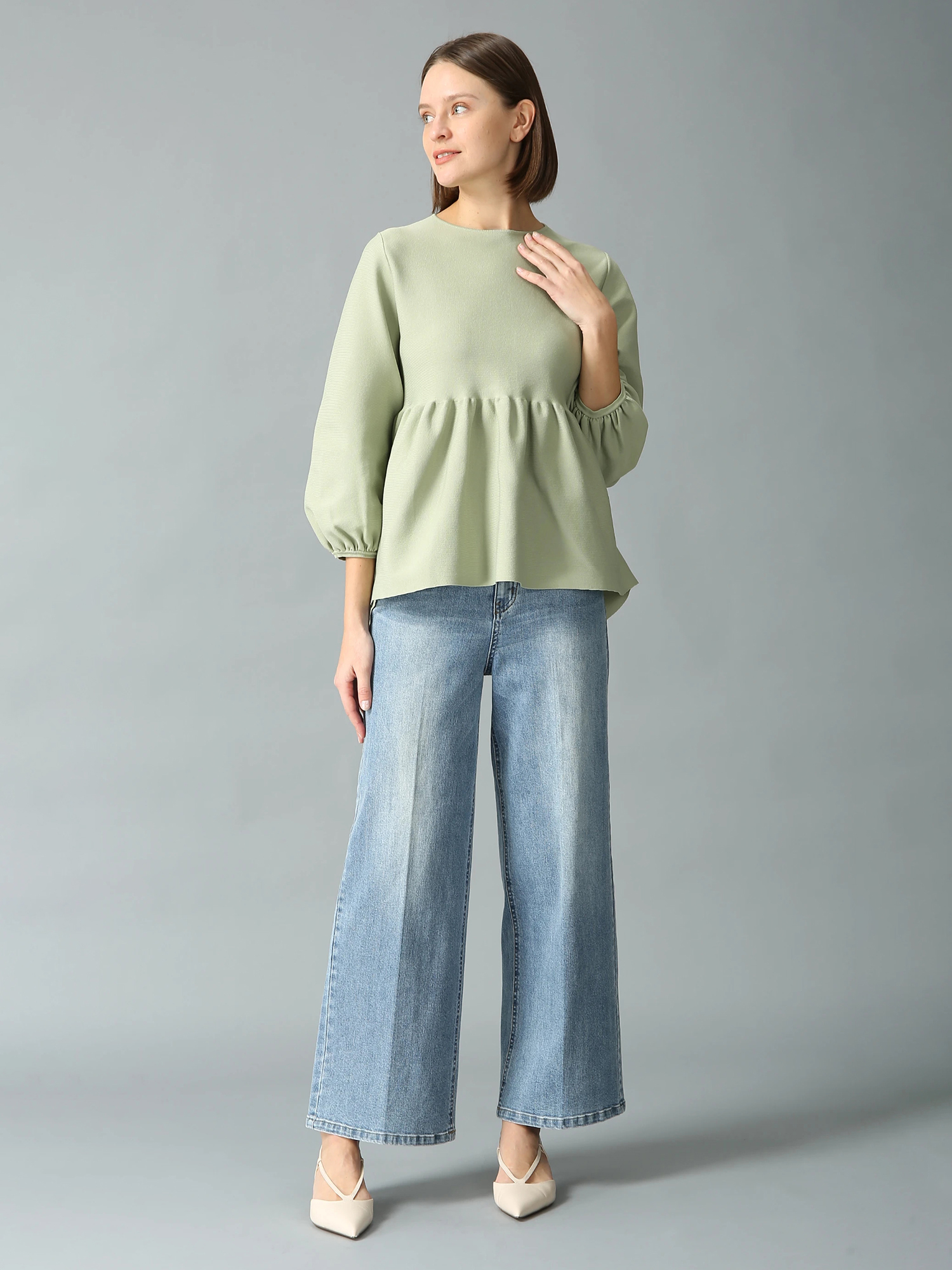 新品・52,800円☆MORABITO SPELL モラビト/ニットプルオーバー フレアデザインニット ｜ MORABITO SPELL（モラビトスペル）｜.K