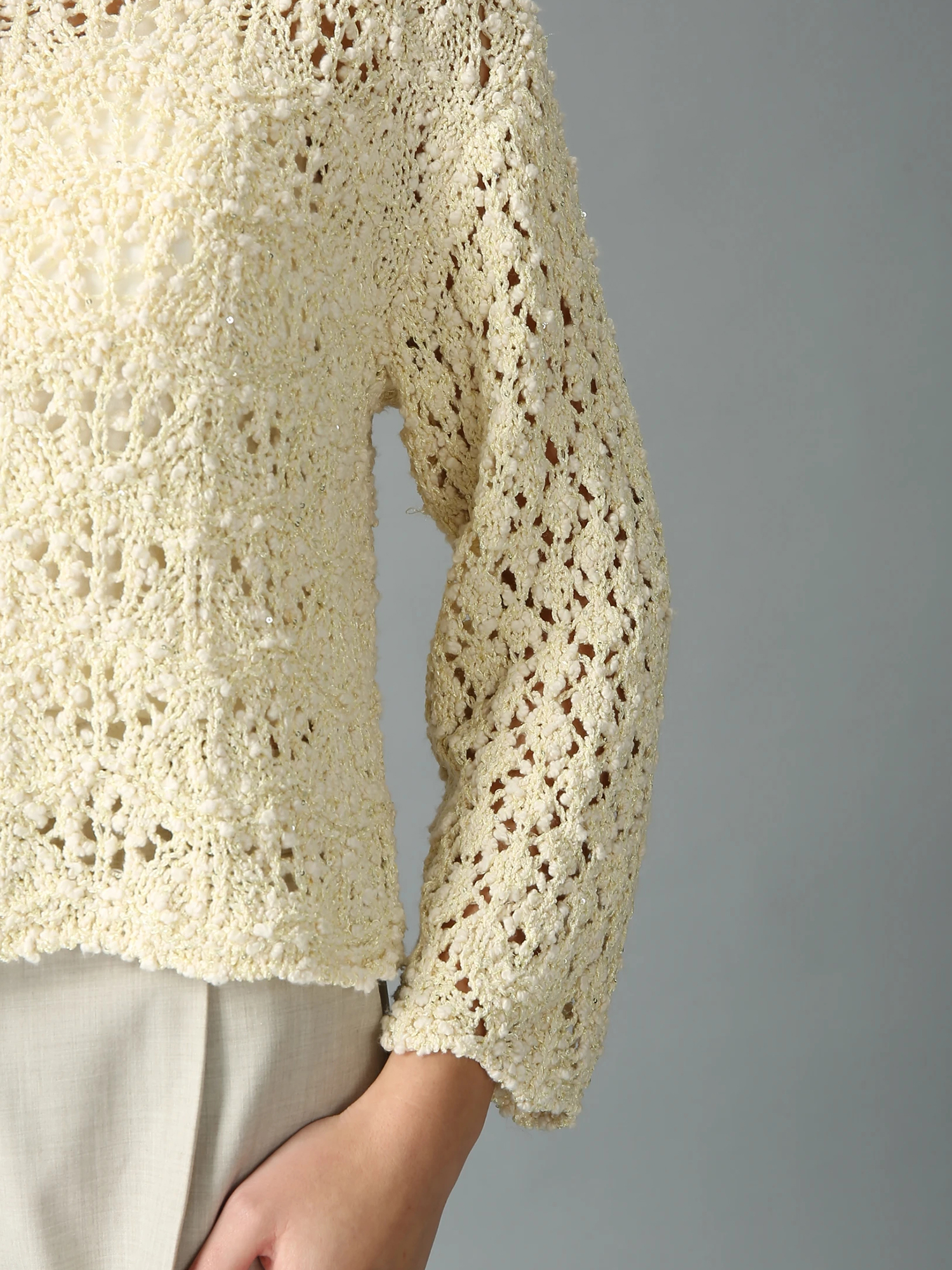 コットンラメ ニット セーター ｜ MORABITO SPELL（モラビトスペル