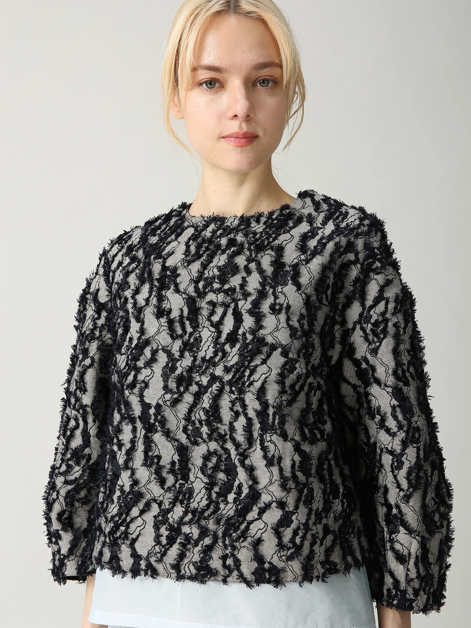 新品モラビトMORABITO・SPELLチュニックブラウス9レース カットジャガードブラウス ｜ MORABITO SPELL（モラビトスペル）｜.K