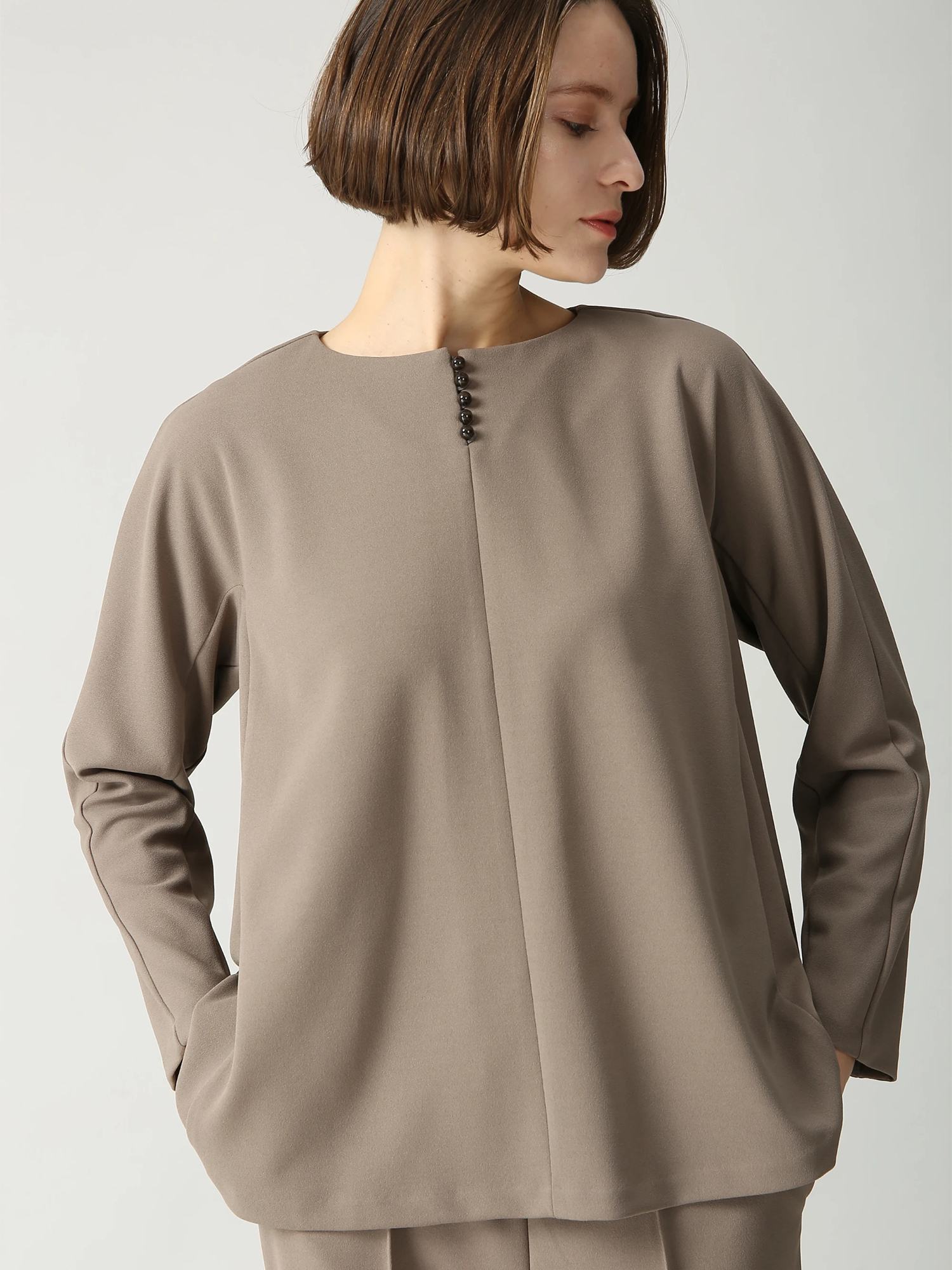 クレープジャージブラウス ｜ MORABITO SPELL（モラビトスペル）｜.K