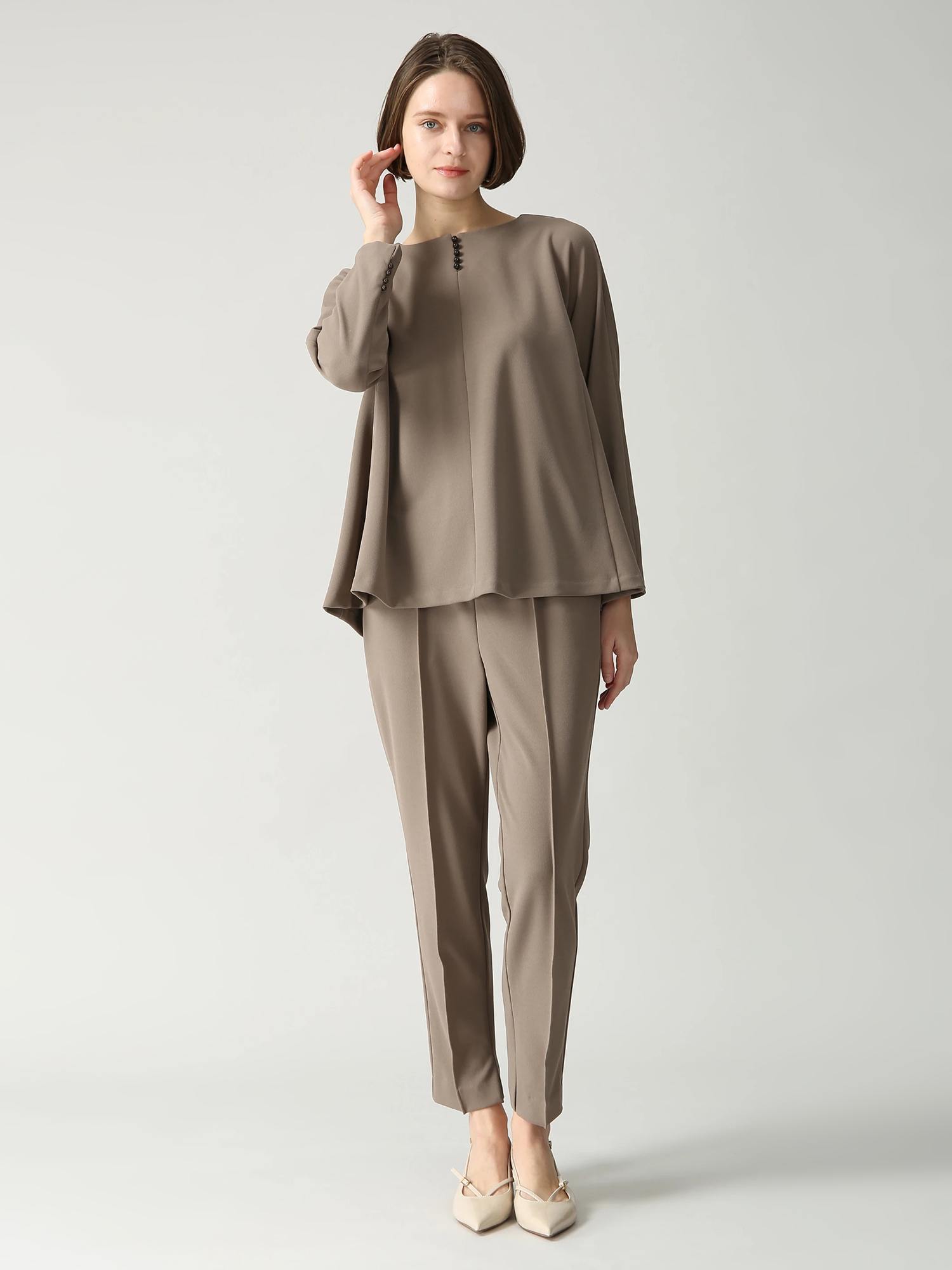 クレープジャージブラウス ｜ MORABITO SPELL（モラビトスペル）｜.K