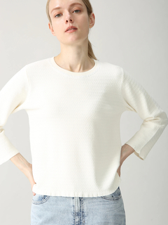 美品 MORABITO BLANC イエロー ニット セーター 綿 スパンコール MORABITO BLANC(モラビトブラン)｜ニット、パーカー アイテム一覧｜.K