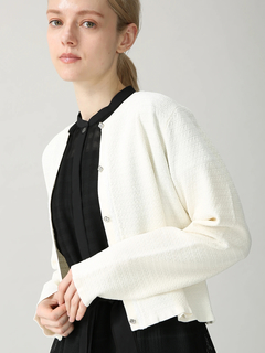 美品 モラビトスペル ロゴプレート付き レースデザイン ロングカーディガン 38 MORABITO BLANC(モラビトブラン)｜アイテム一覧｜.K online（ドット