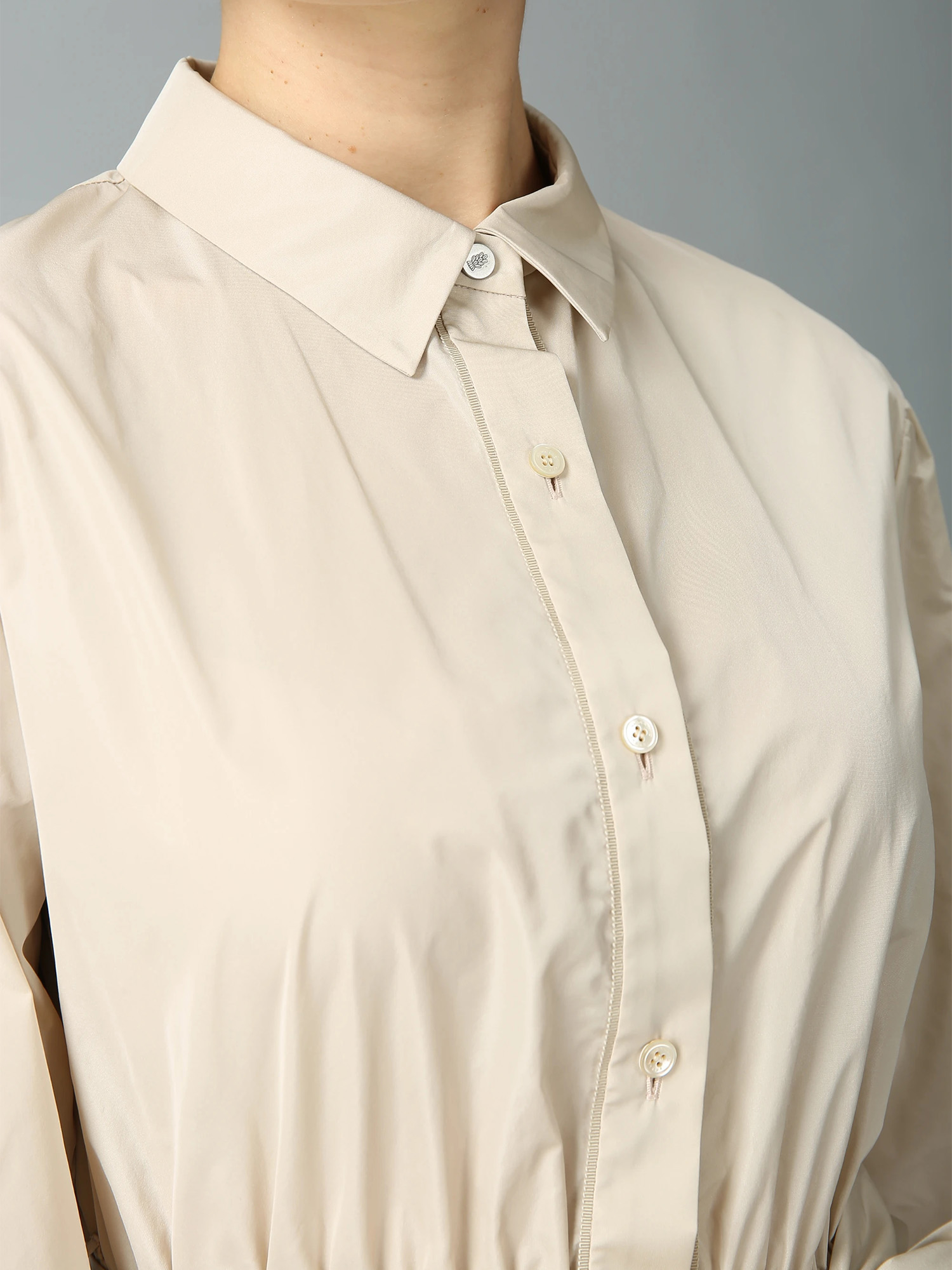 カタログ掲載】SILK-CO シャンブレータフタ ワンピース コート ロング